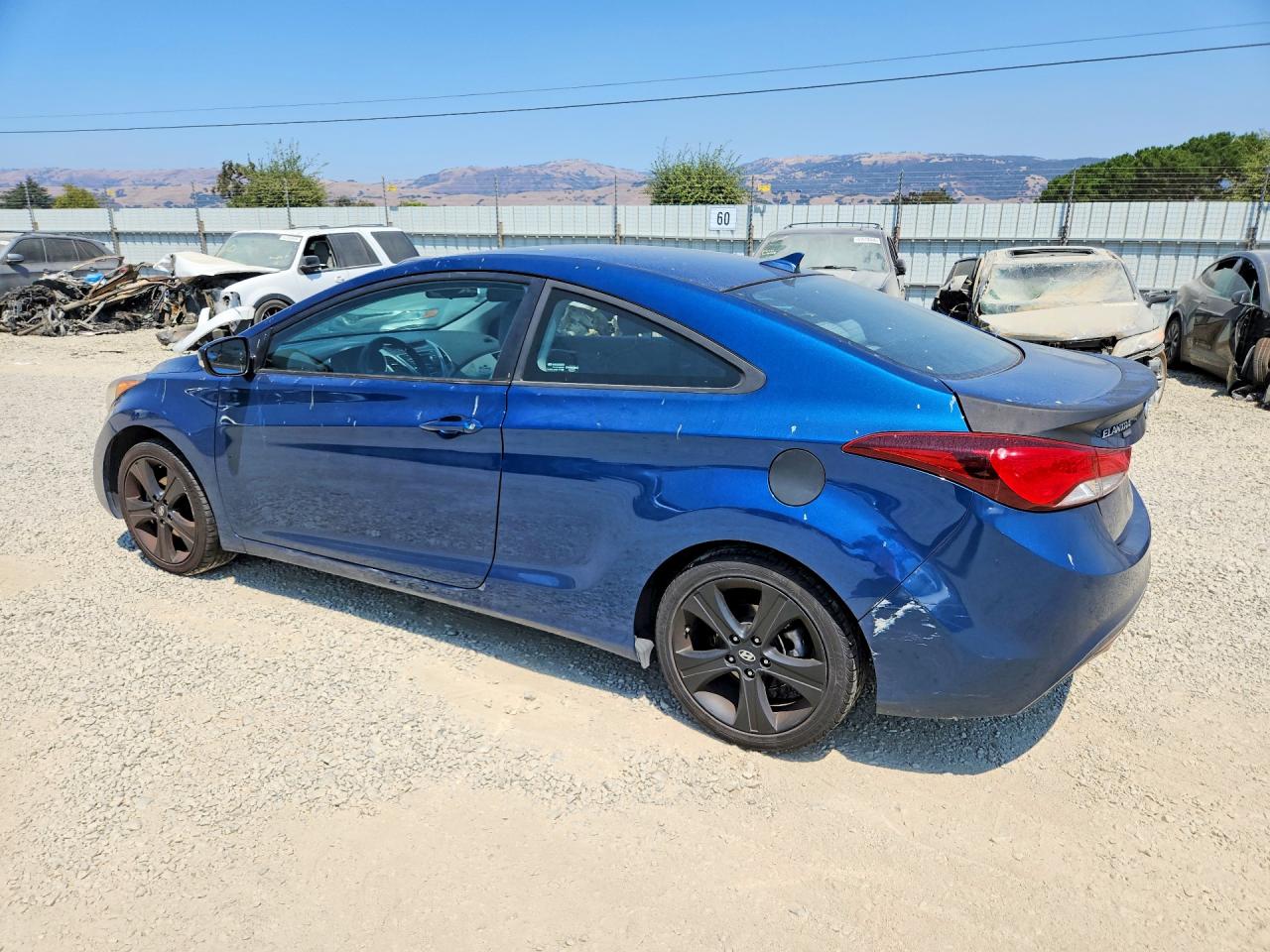 2014 Hyundai Elantra Coupe Base Синий vin: KMHDH6AH6EU025272