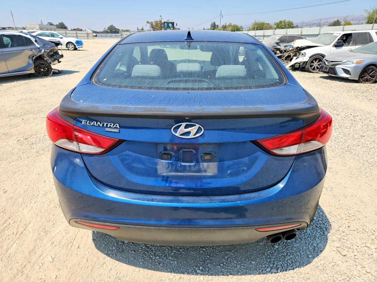 2014 Hyundai Elantra Coupe Base Синий vin: KMHDH6AH6EU025272