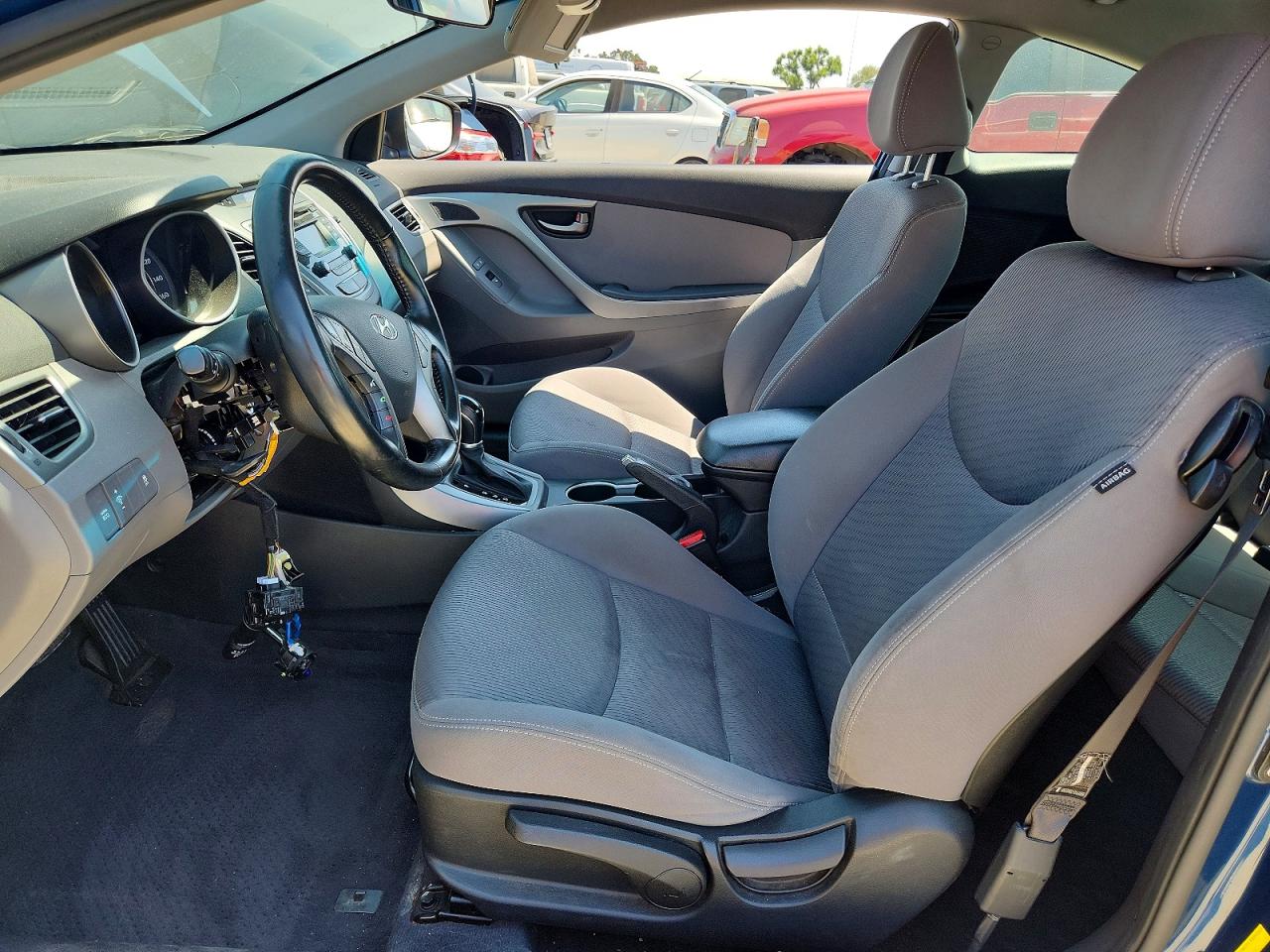 2014 Hyundai Elantra Coupe Base Синий vin: KMHDH6AH6EU025272