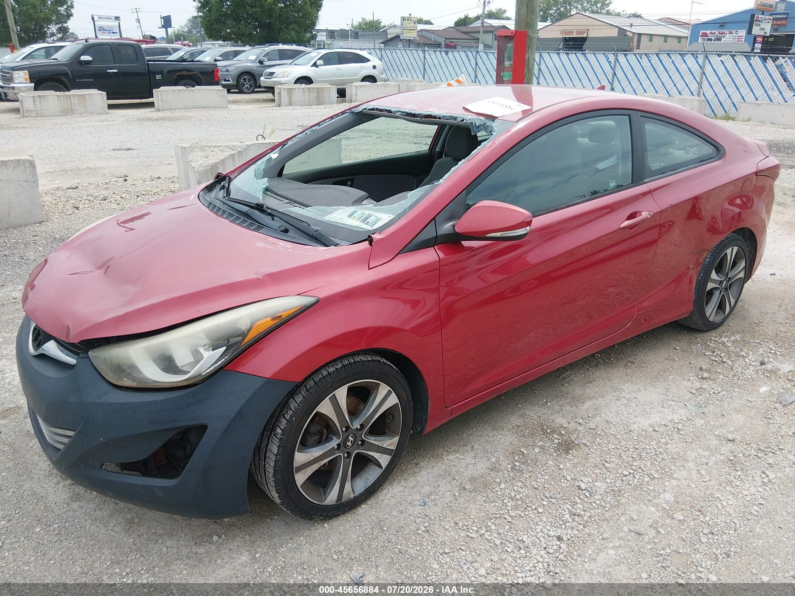 2014 Hyundai Elantra   Red vin: KMHDH6AH6EU026101