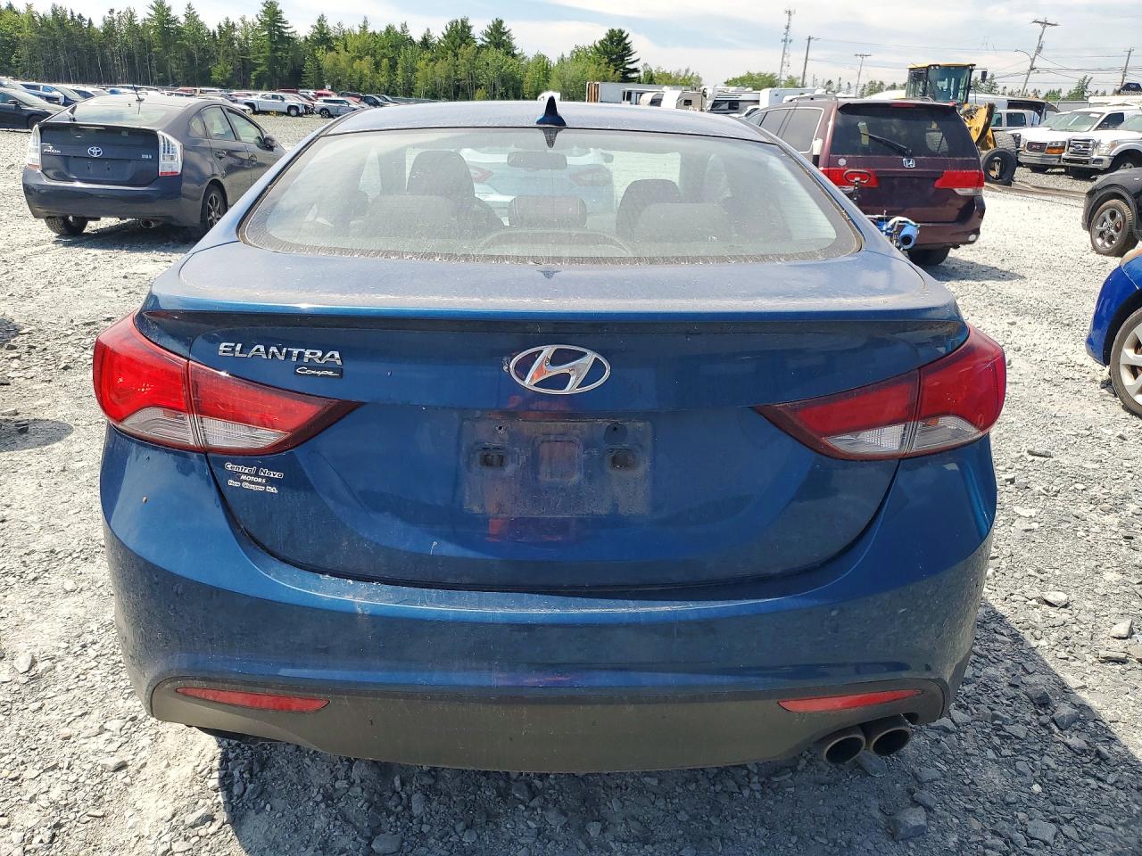 2014 Hyundai Elantra Coupe Base Blue vin: KMHDH6AH7EU027144