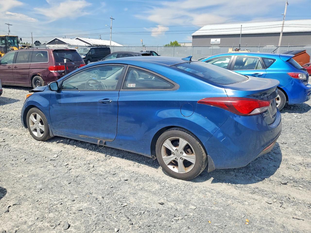 2014 Hyundai Elantra Coupe Base Blue vin: KMHDH6AH7EU027144
