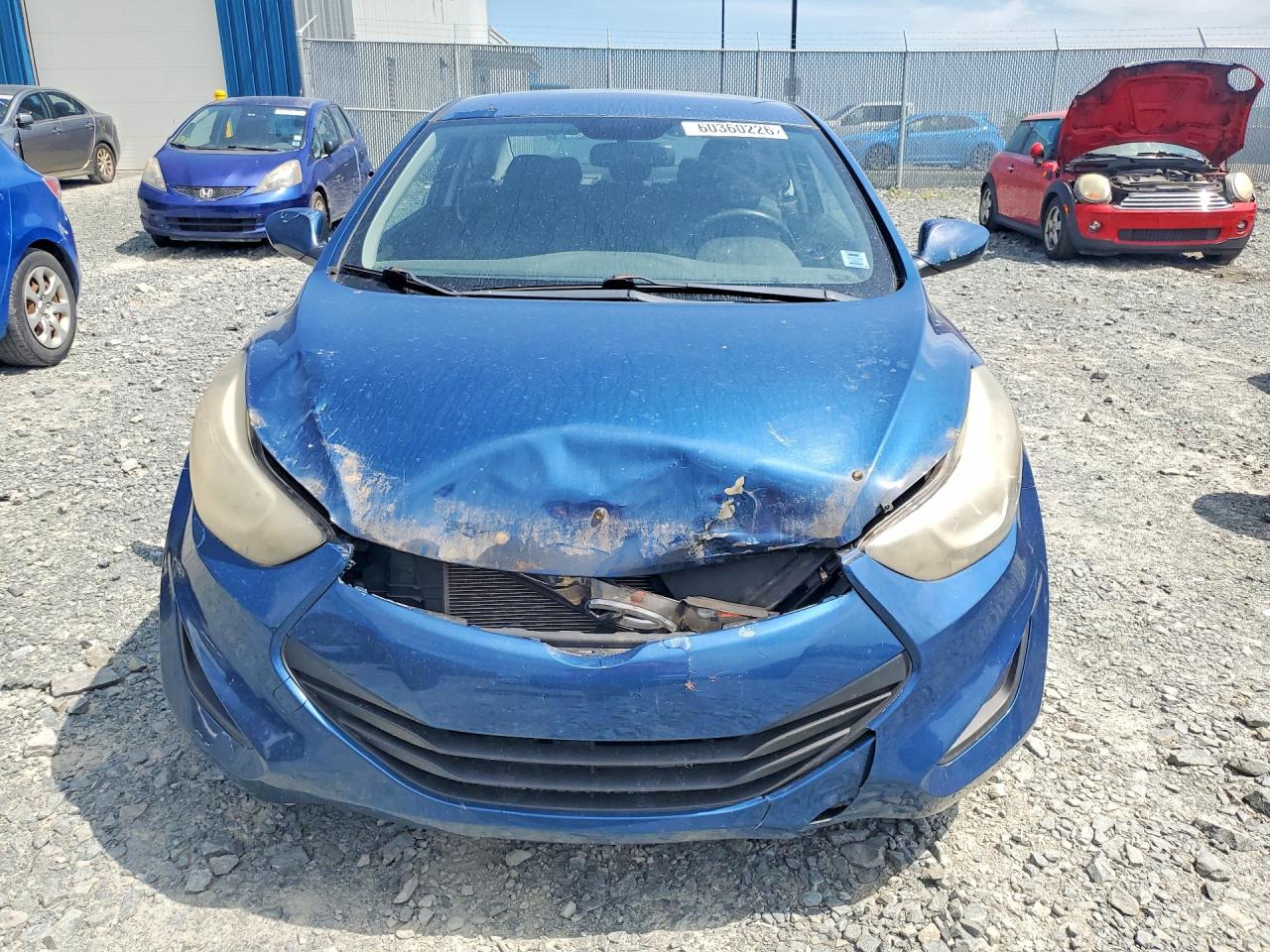 2014 Hyundai Elantra Coupe Base Blue vin: KMHDH6AH7EU027144