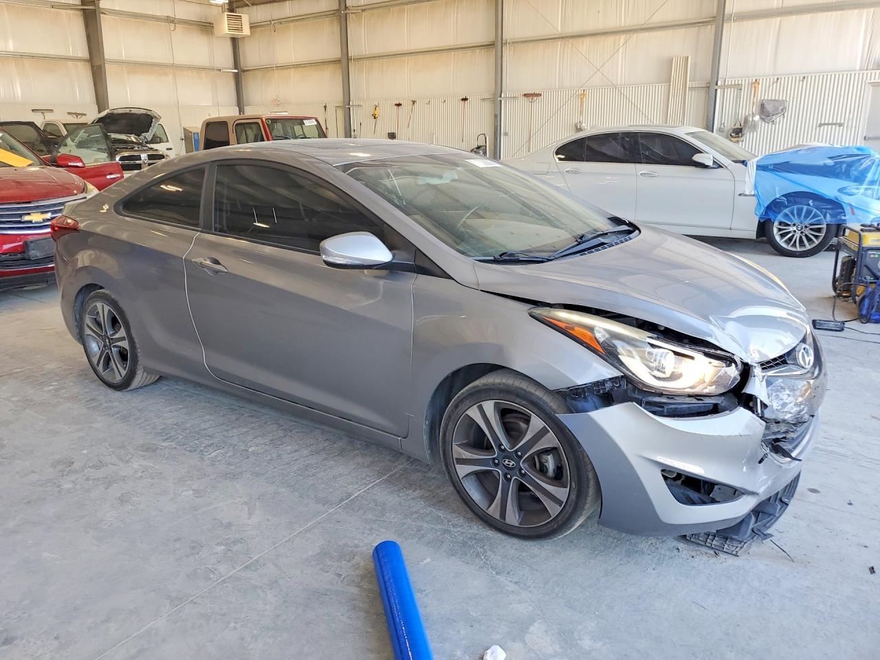 2014 Hyundai Elantra Coupe Base Gray vin: KMHDH6AH8EU026763