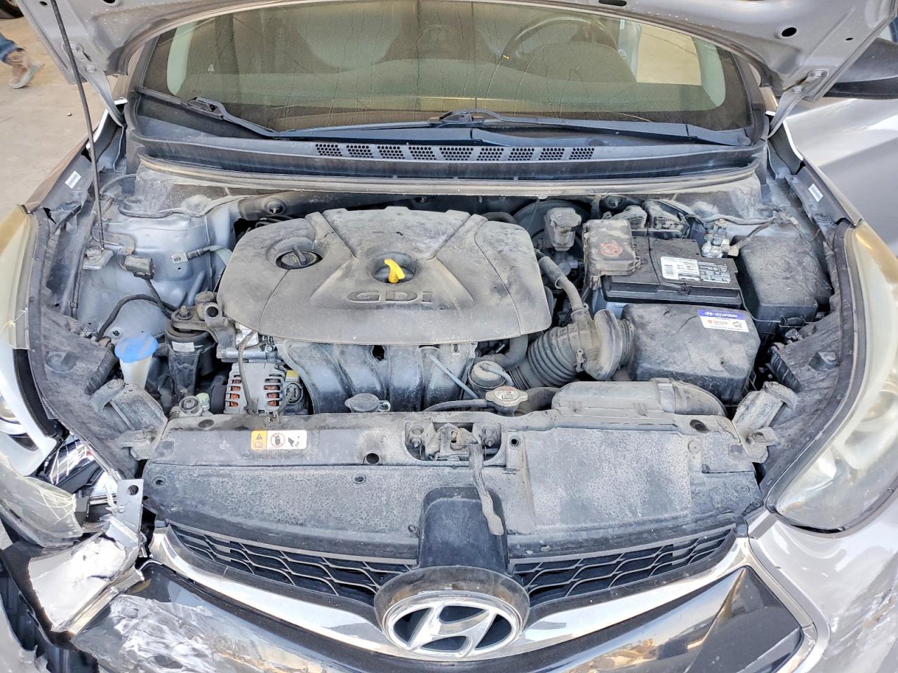 2014 Hyundai Elantra Coupe Base Gray vin: KMHDH6AH8EU026763