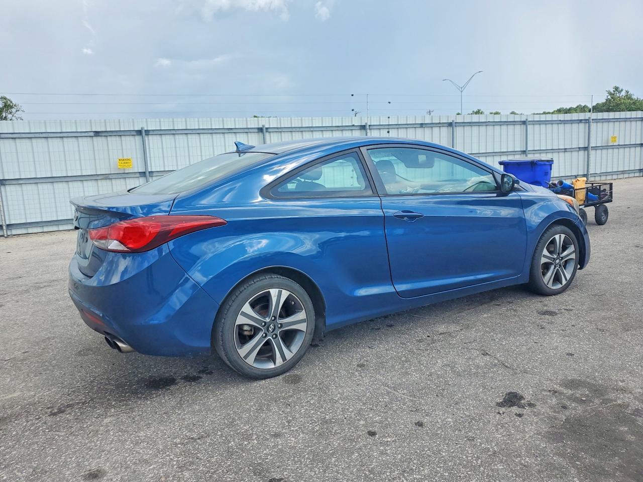 2014 Hyundai Elantra Coupe Base Blue vin: KMHDH6AH9EU024844
