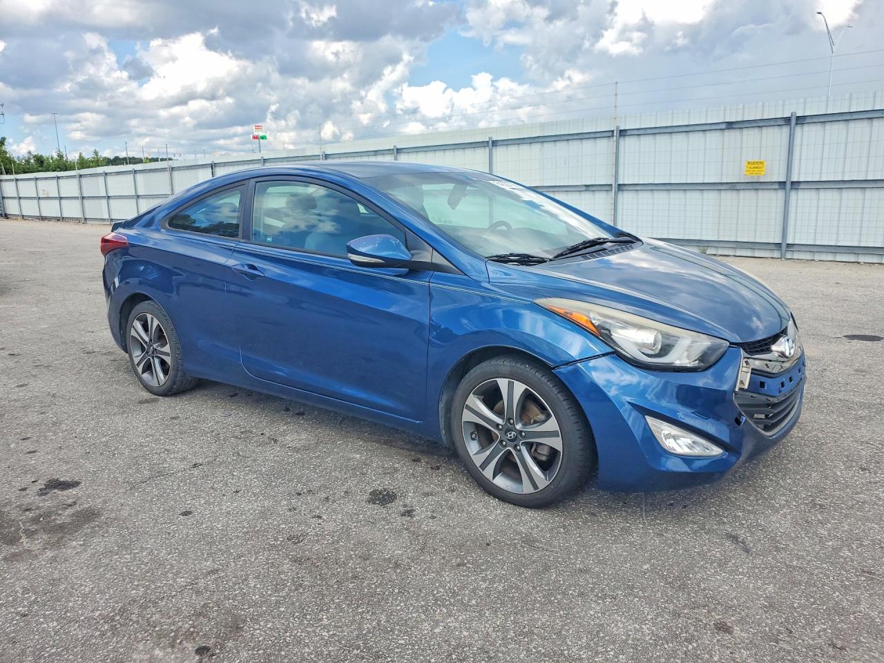 2014 Hyundai Elantra Coupe Base Blue vin: KMHDH6AH9EU024844