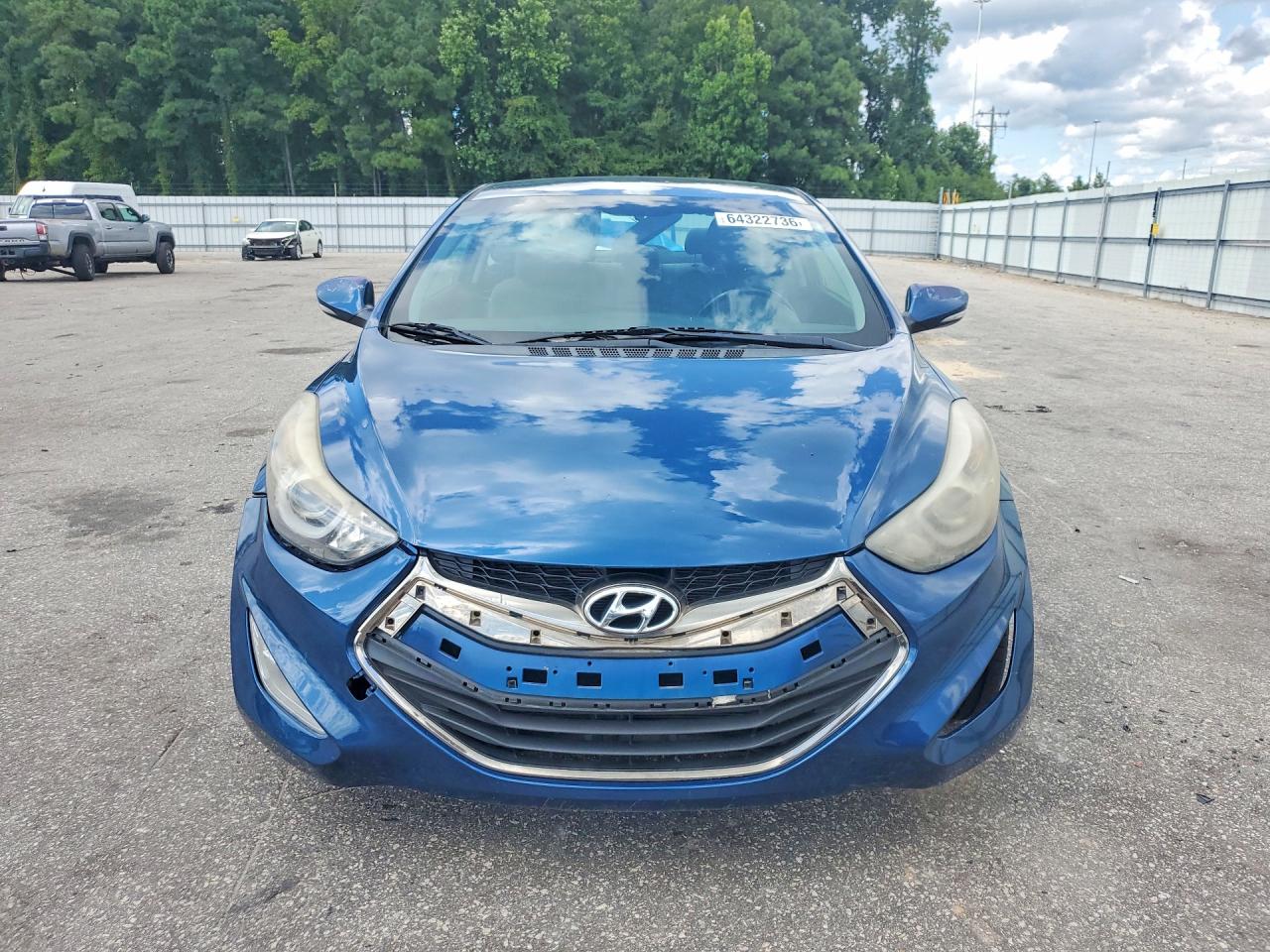 2014 Hyundai Elantra Coupe Base Blue vin: KMHDH6AH9EU024844