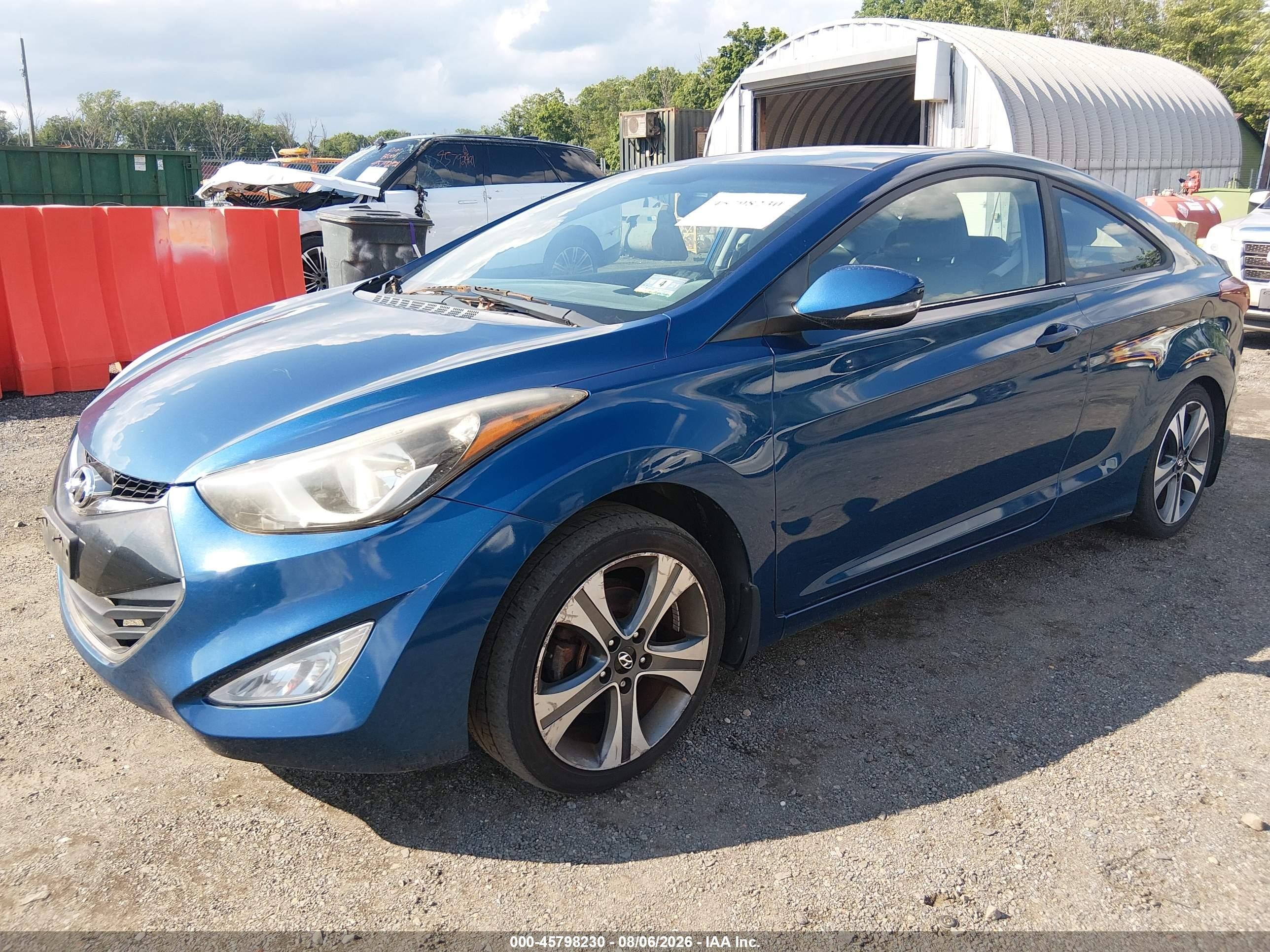 2014 Hyundai Elantra   Blue vin: KMHDH6AH9EU026271
