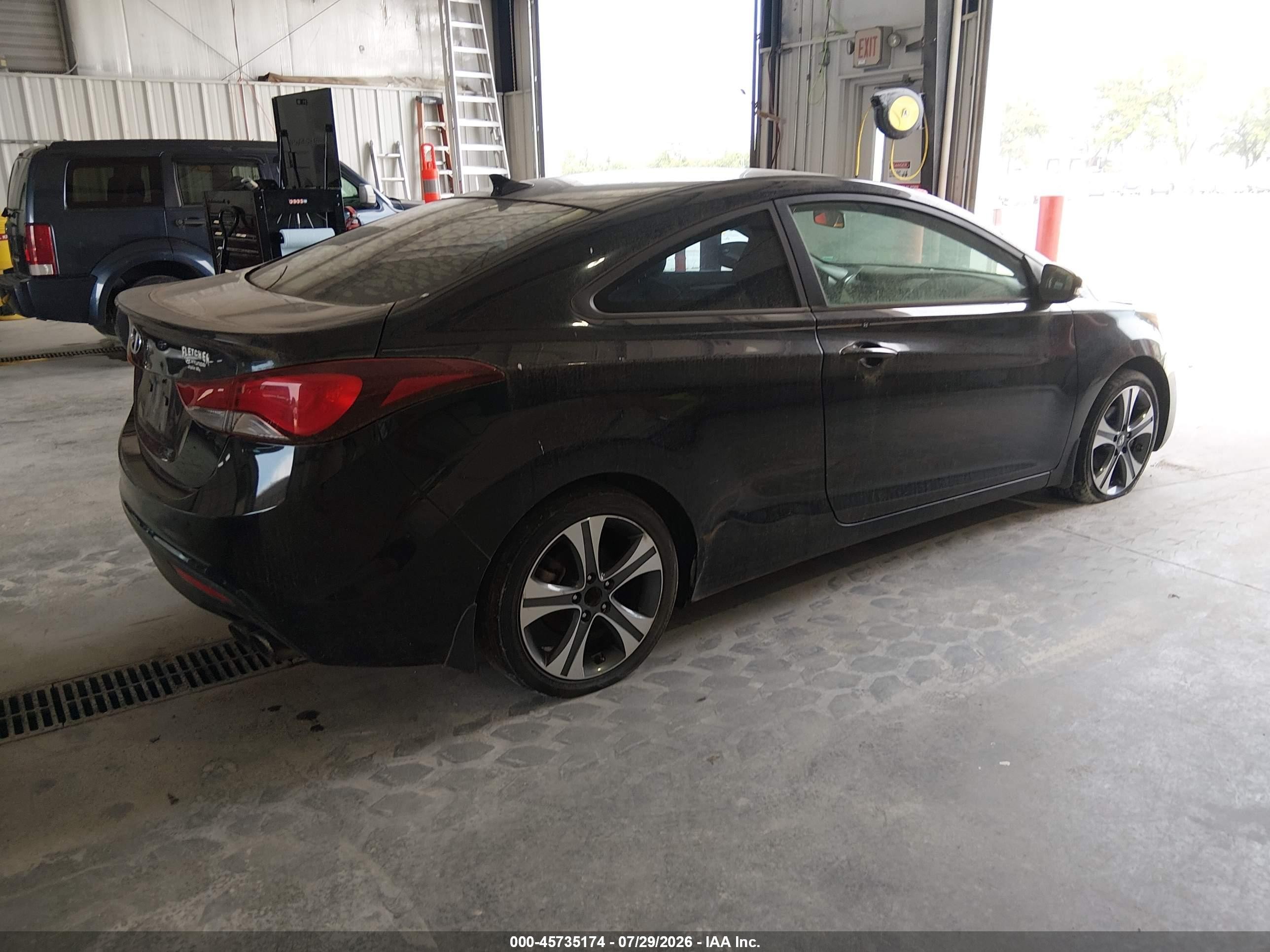 2014 Hyundai Elantra   Черный vin: KMHDH6AHXEU028952