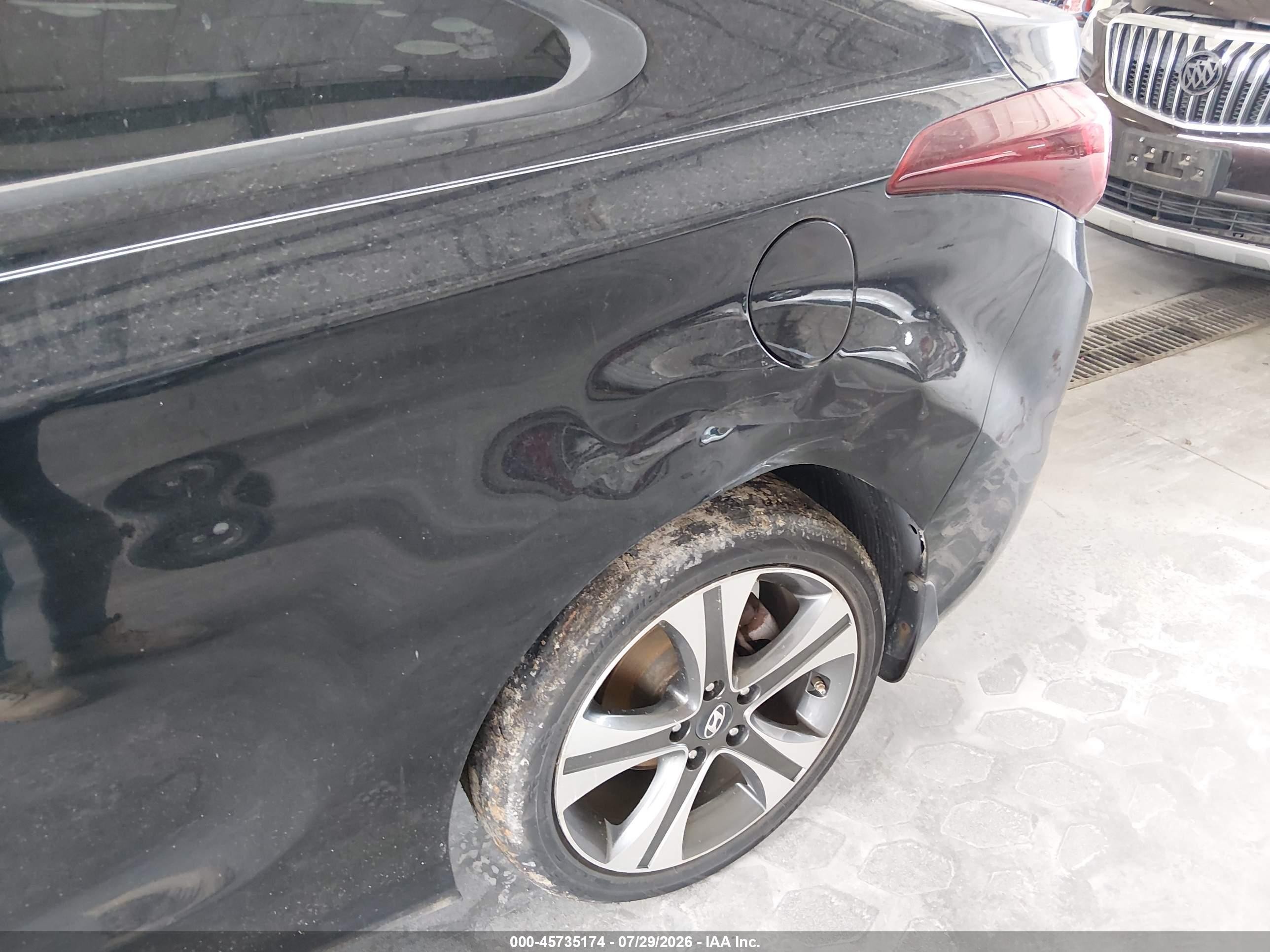 2014 Hyundai Elantra   Черный vin: KMHDH6AHXEU028952