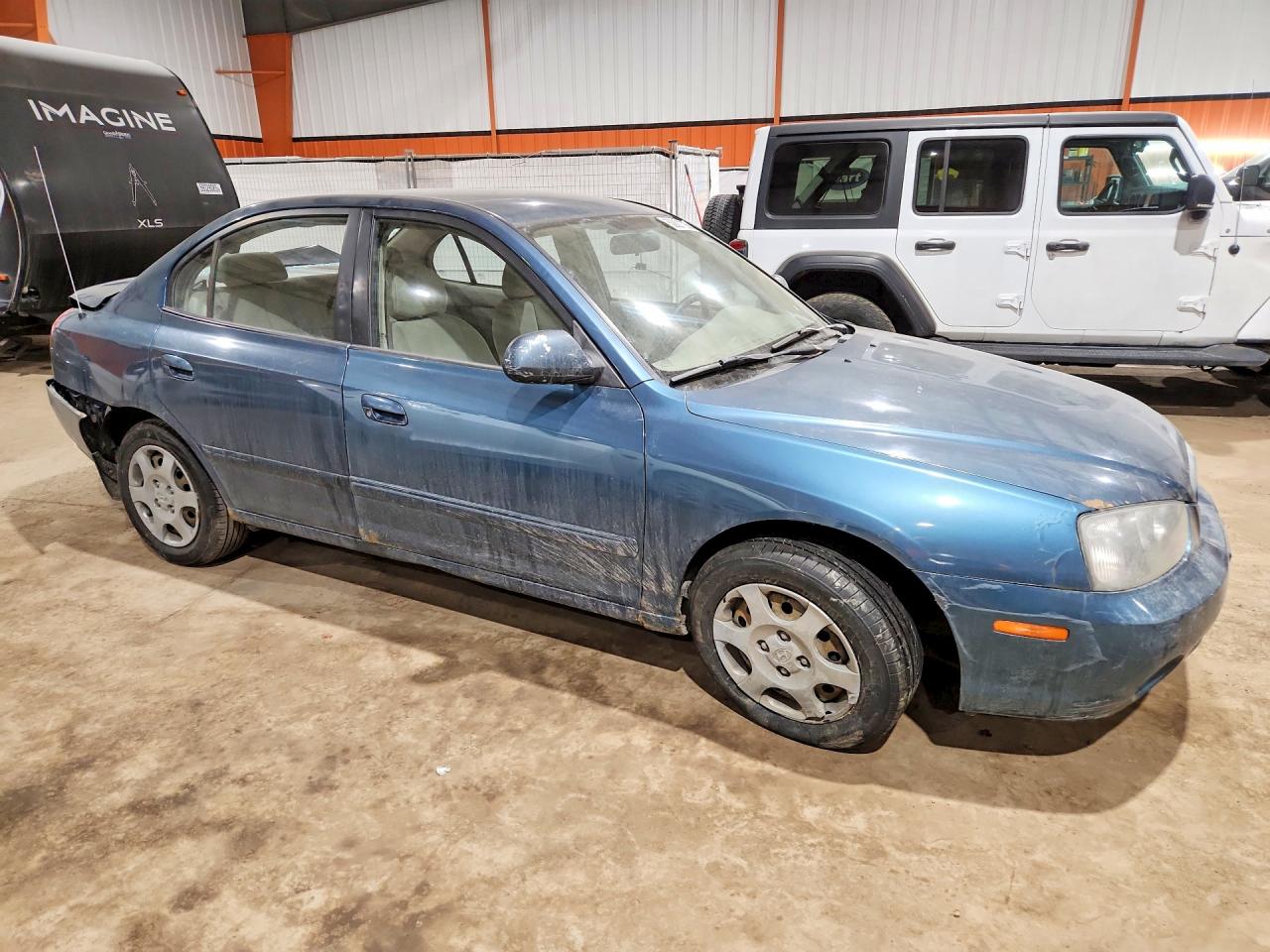 2001 Hyundai Elantra Gl Blue vin: KMHDM45D91U057876