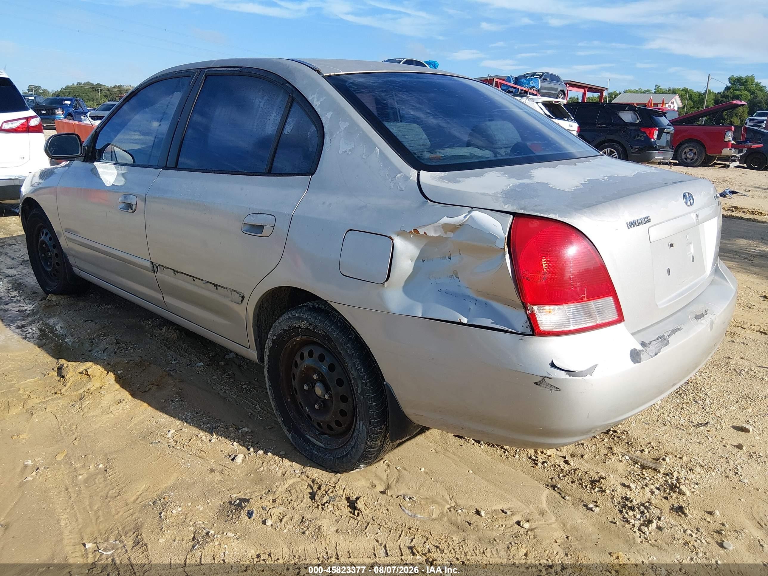 2001 Hyundai Elantra Gls Silver vin: KMHDN45D01U187557