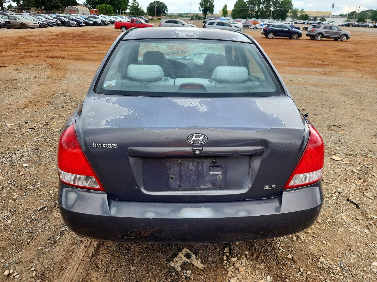 2003 Hyundai Elantra Gls Gray vin: KMHDN45D03U529513