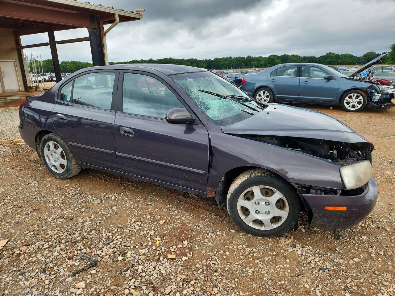 2003 Hyundai Elantra Gls Gray vin: KMHDN45D03U529513