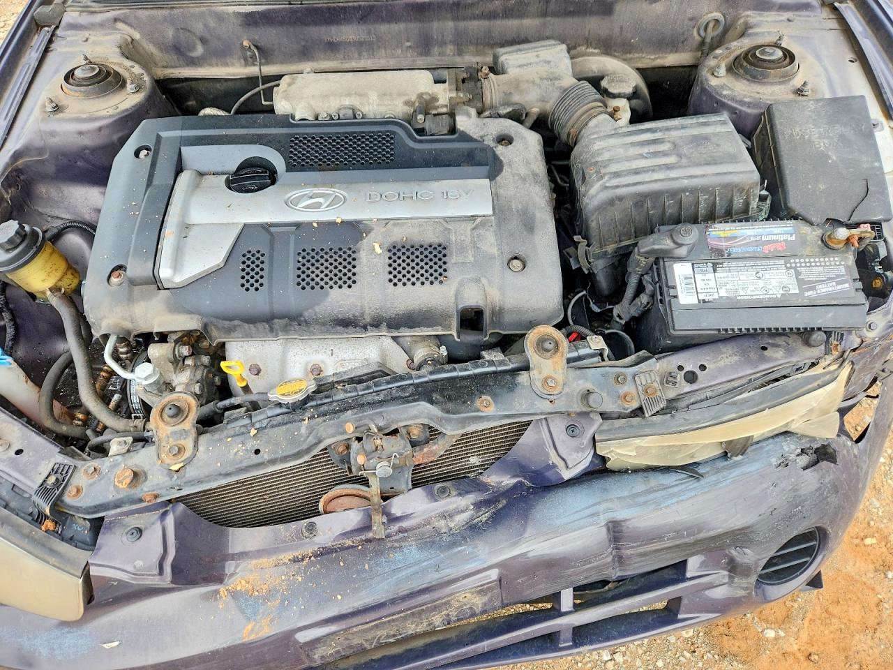2003 Hyundai Elantra Gls Gray vin: KMHDN45D03U529513