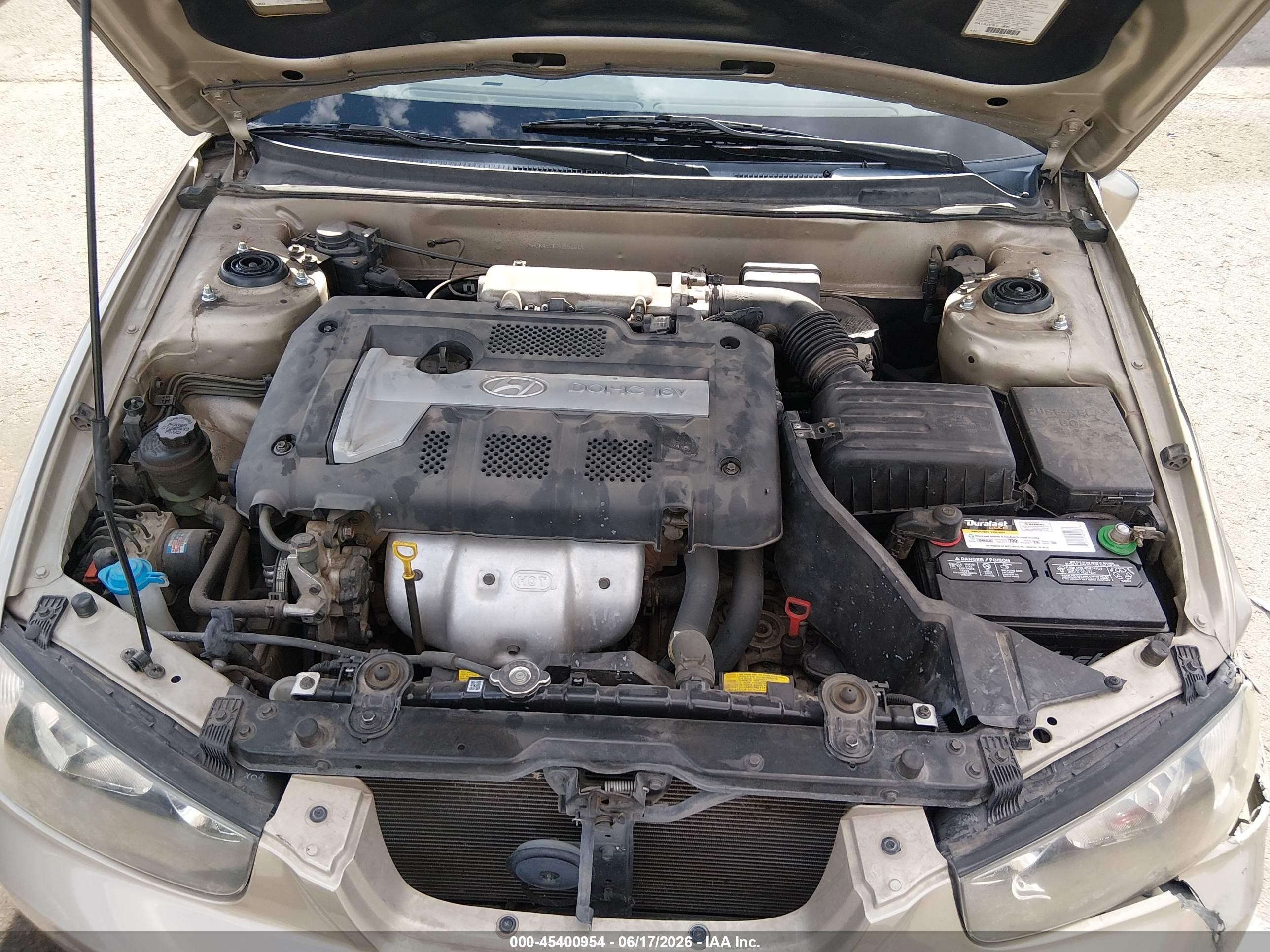 2003 Hyundai Elantra Gls/gt Gold vin: KMHDN45D03U552614