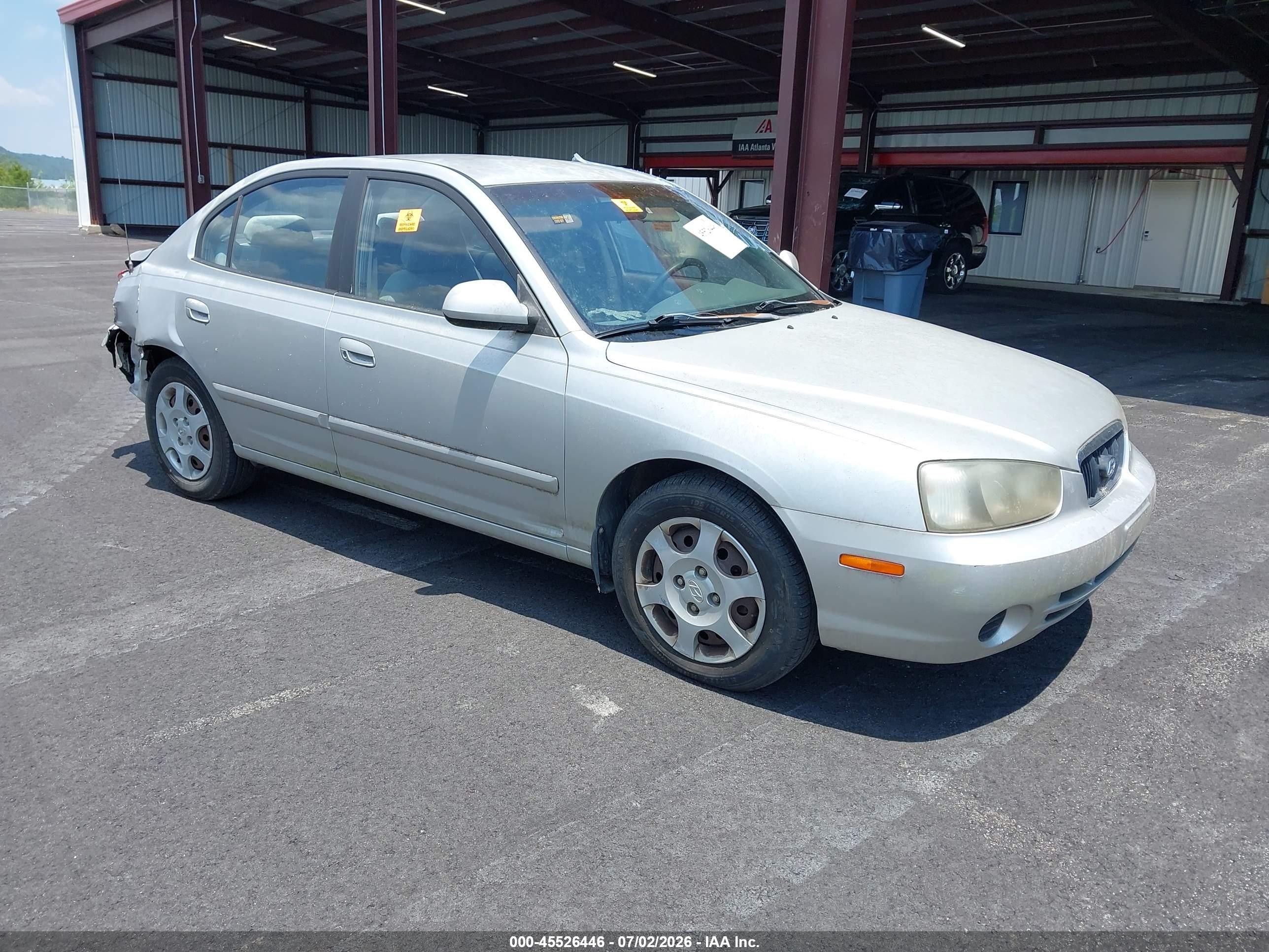 2003 Hyundai Elantra Gls/gt Серый vin: KMHDN45D03U621706