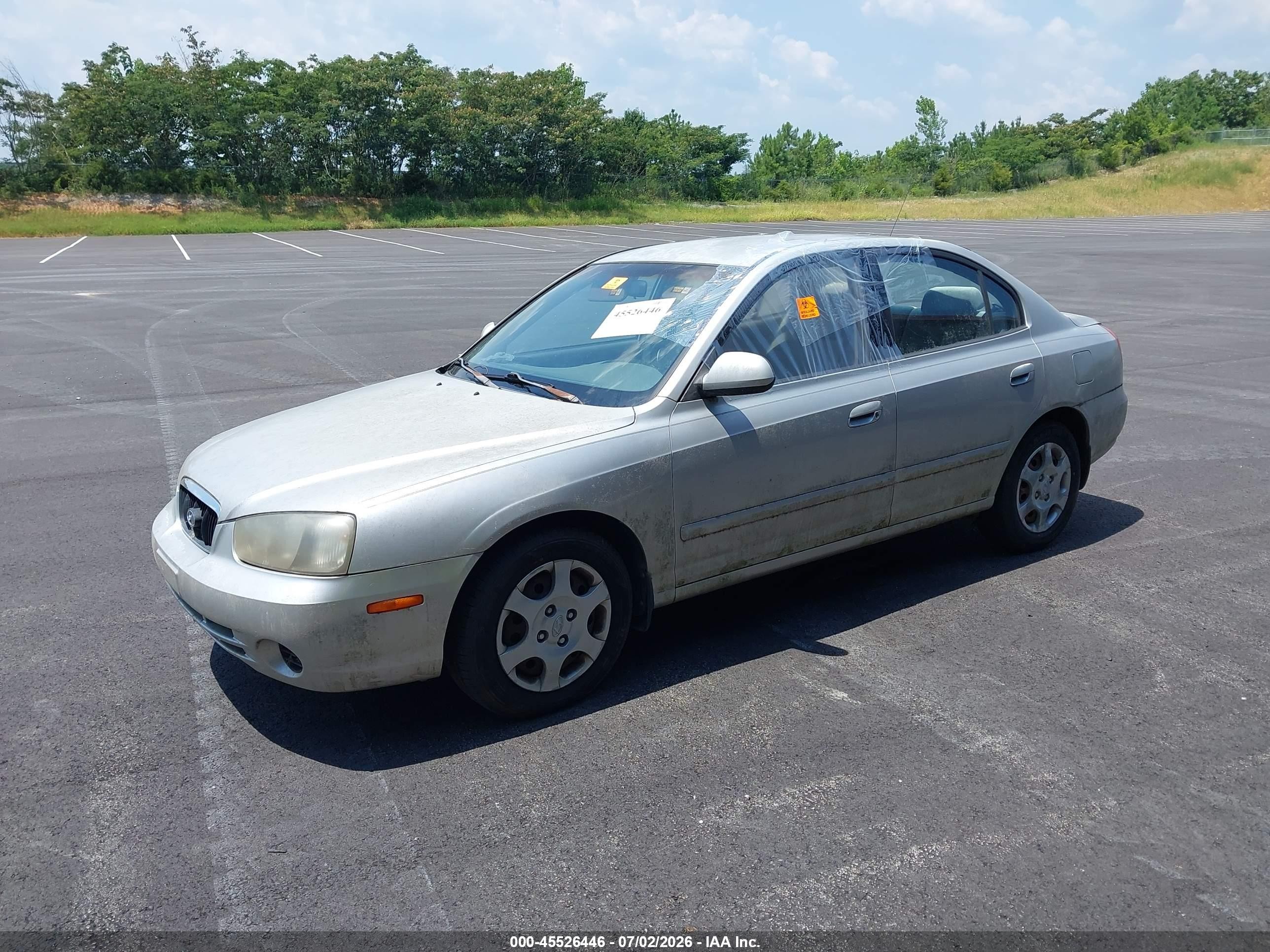 2003 Hyundai Elantra Gls/gt Серый vin: KMHDN45D03U621706