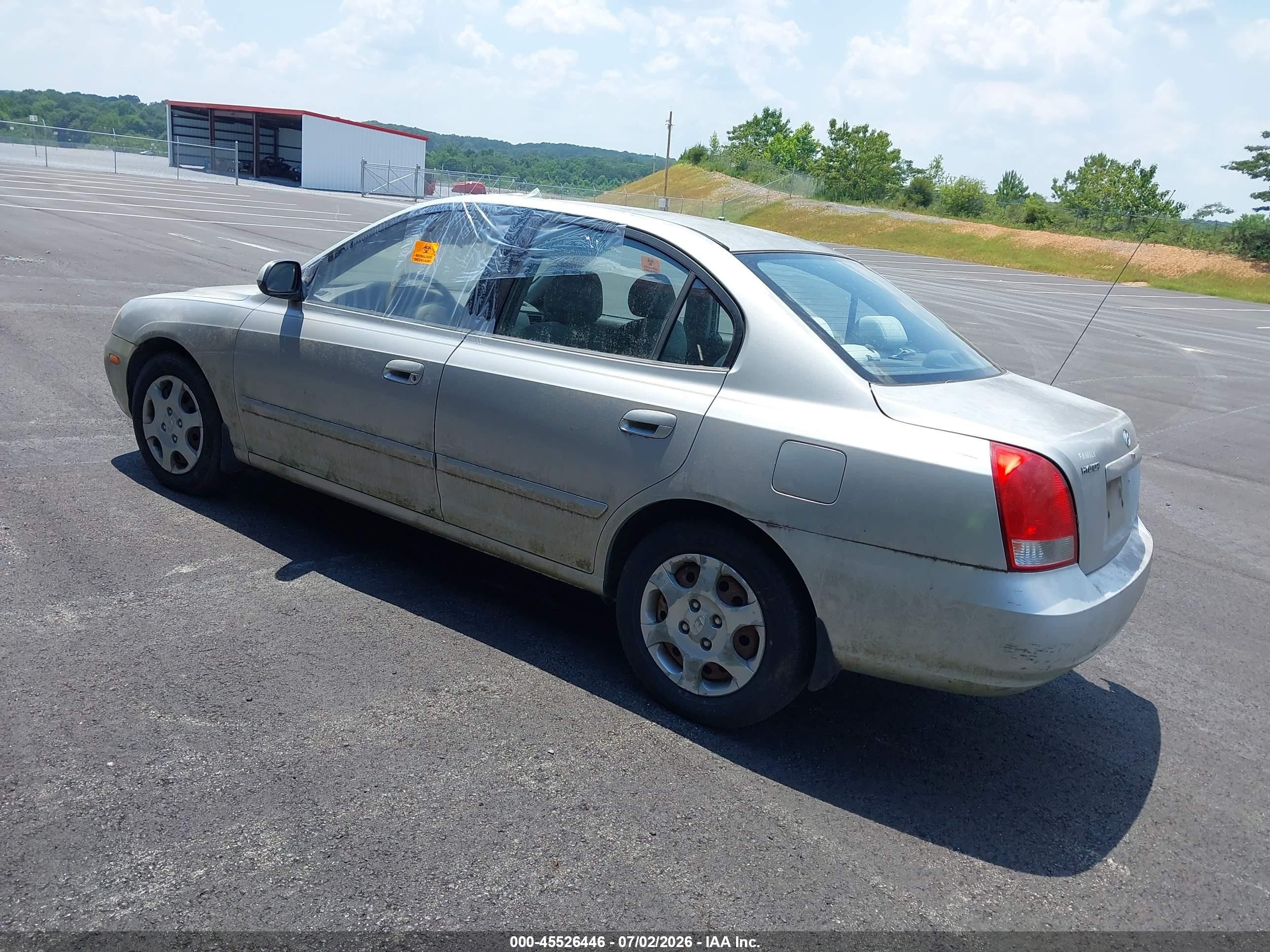 2003 Hyundai Elantra Gls/gt Серый vin: KMHDN45D03U621706