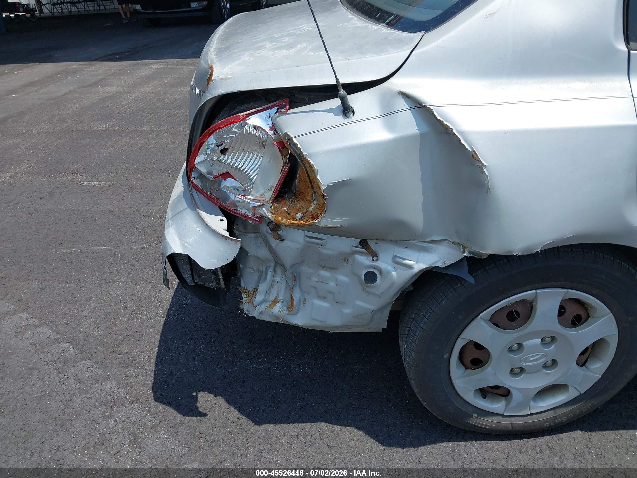 2003 Hyundai Elantra Gls/gt Серый vin: KMHDN45D03U621706