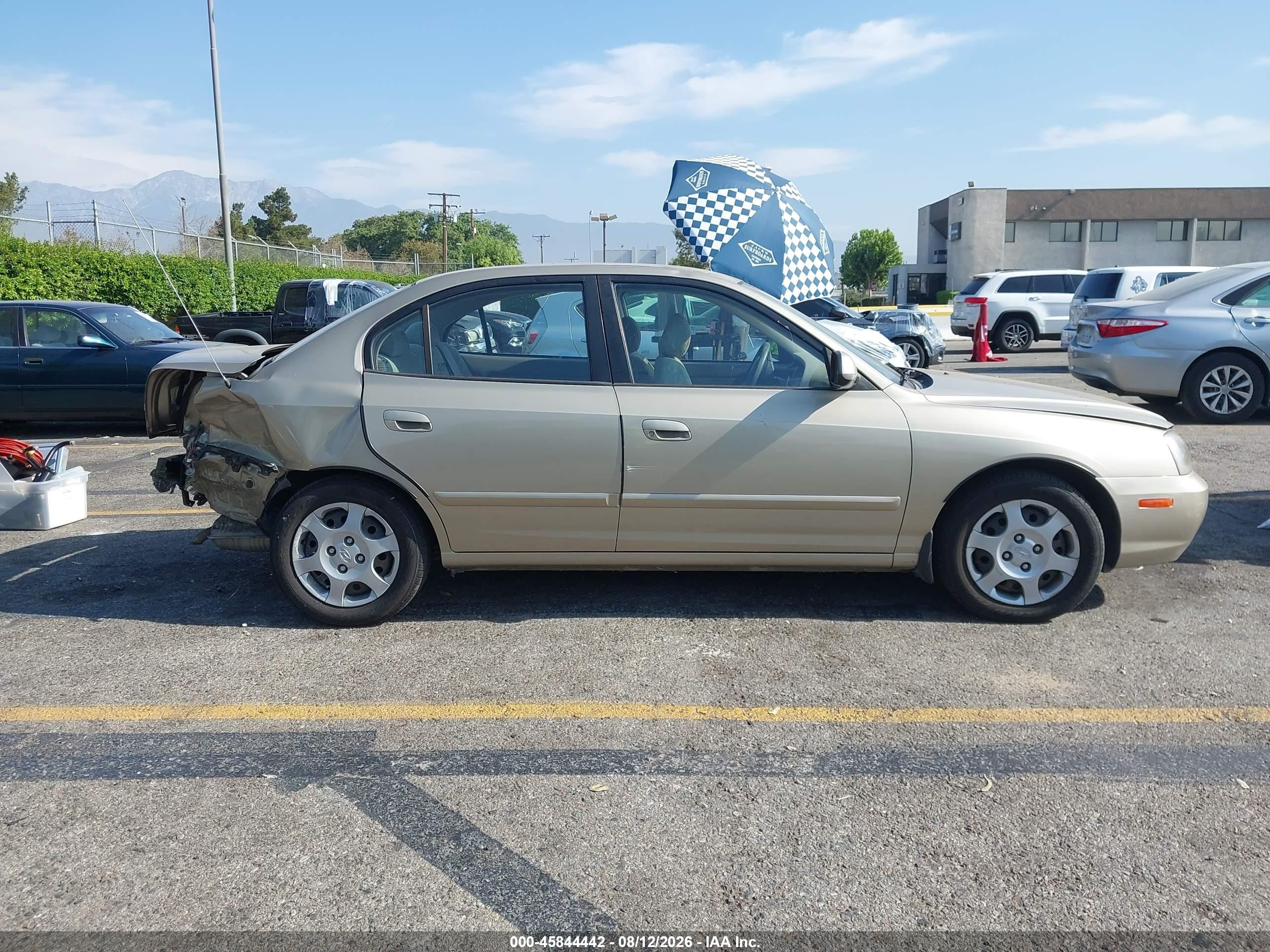 2001 Hyundai Elantra Gls Beige vin: KMHDN45D11U043953