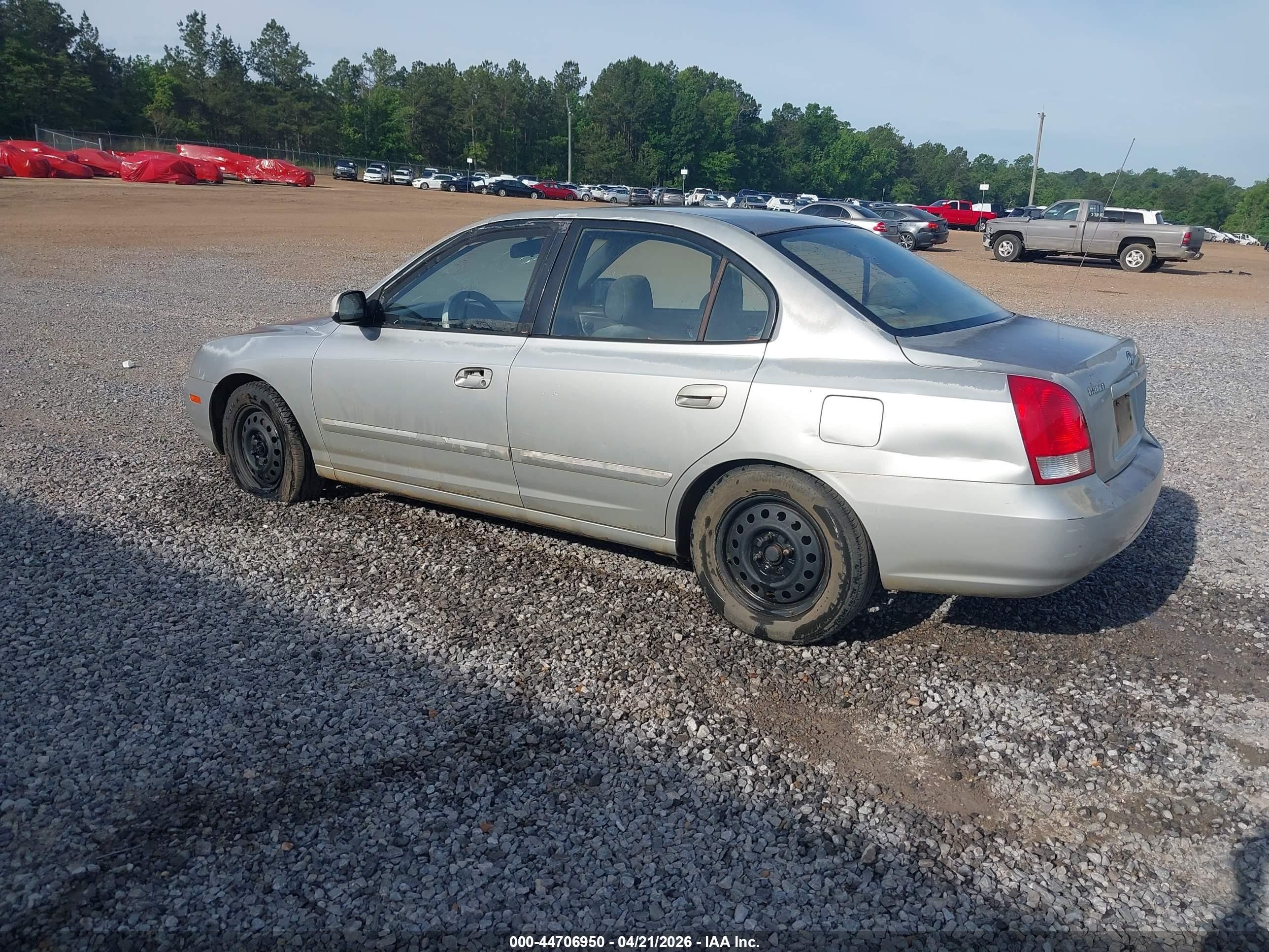 2001 Hyundai Elantra Gls Silver vin: KMHDN45D11U099519