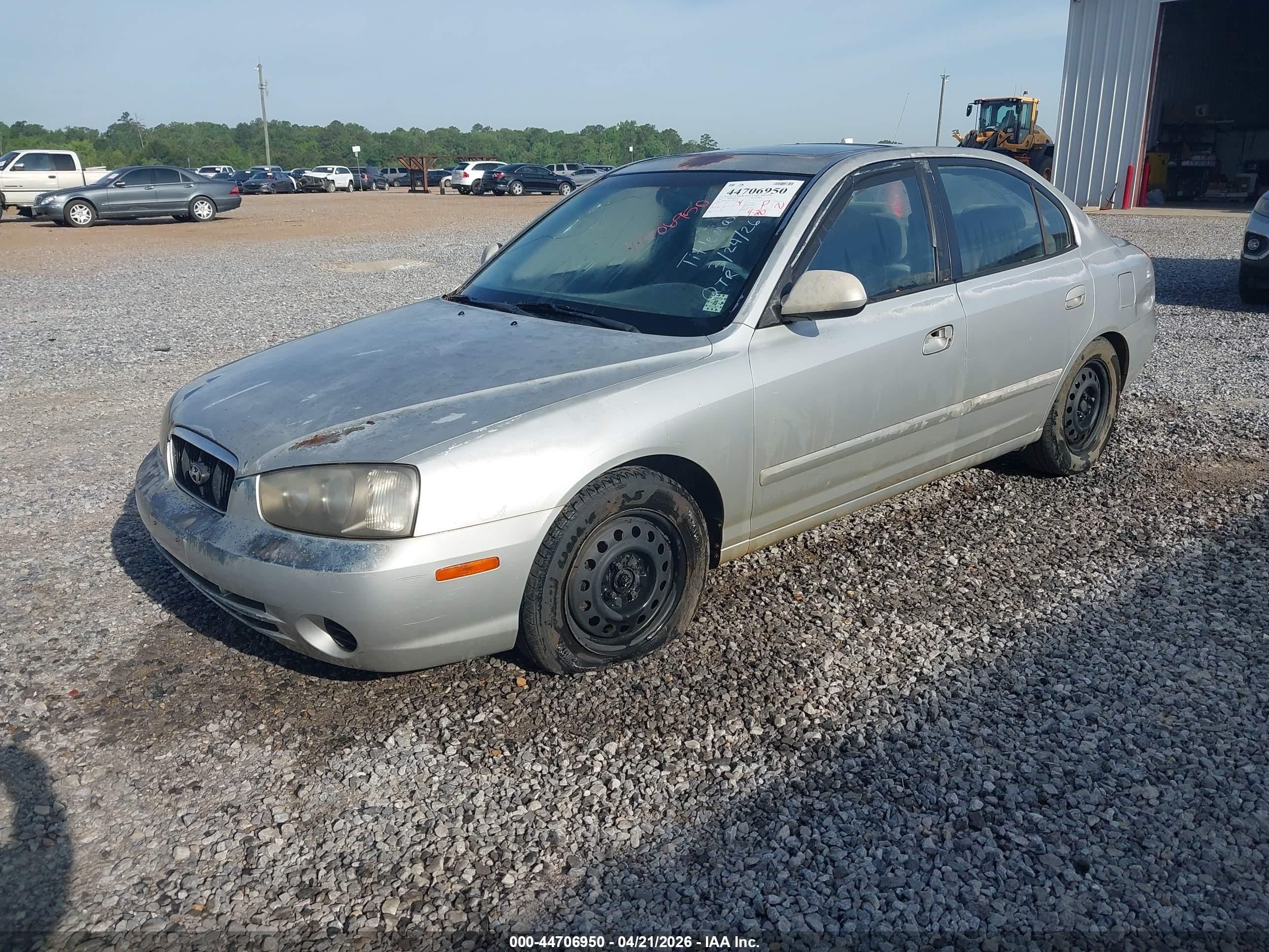 2001 Hyundai Elantra Gls Silver vin: KMHDN45D11U099519