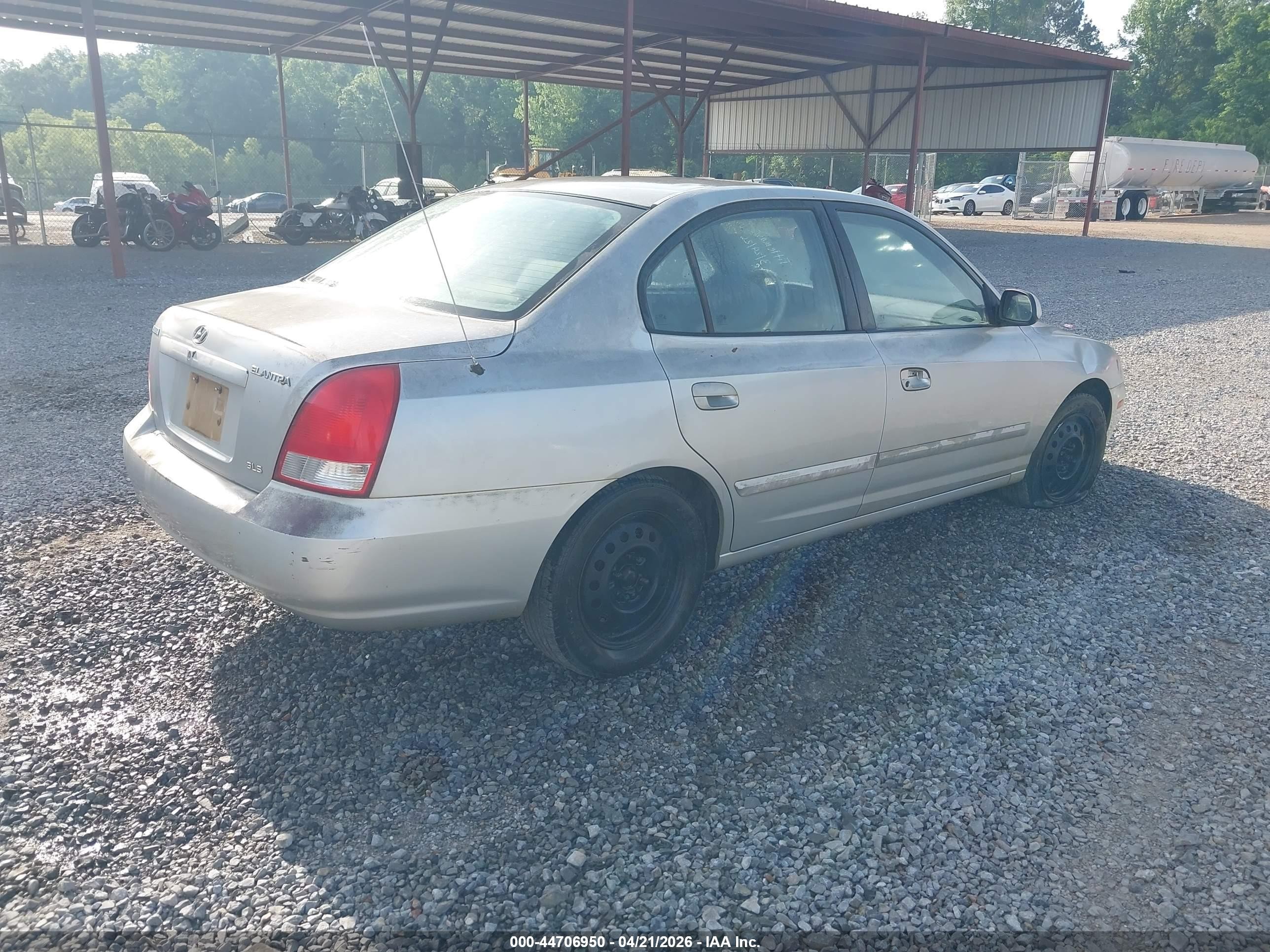 2001 Hyundai Elantra Gls Silver vin: KMHDN45D11U099519