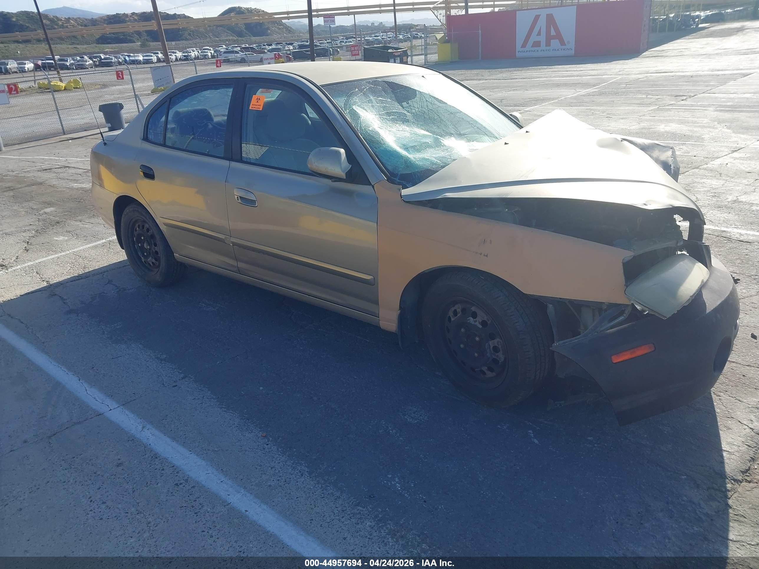 2001 Hyundai Elantra Gls Champagne vin: KMHDN45D11U182349