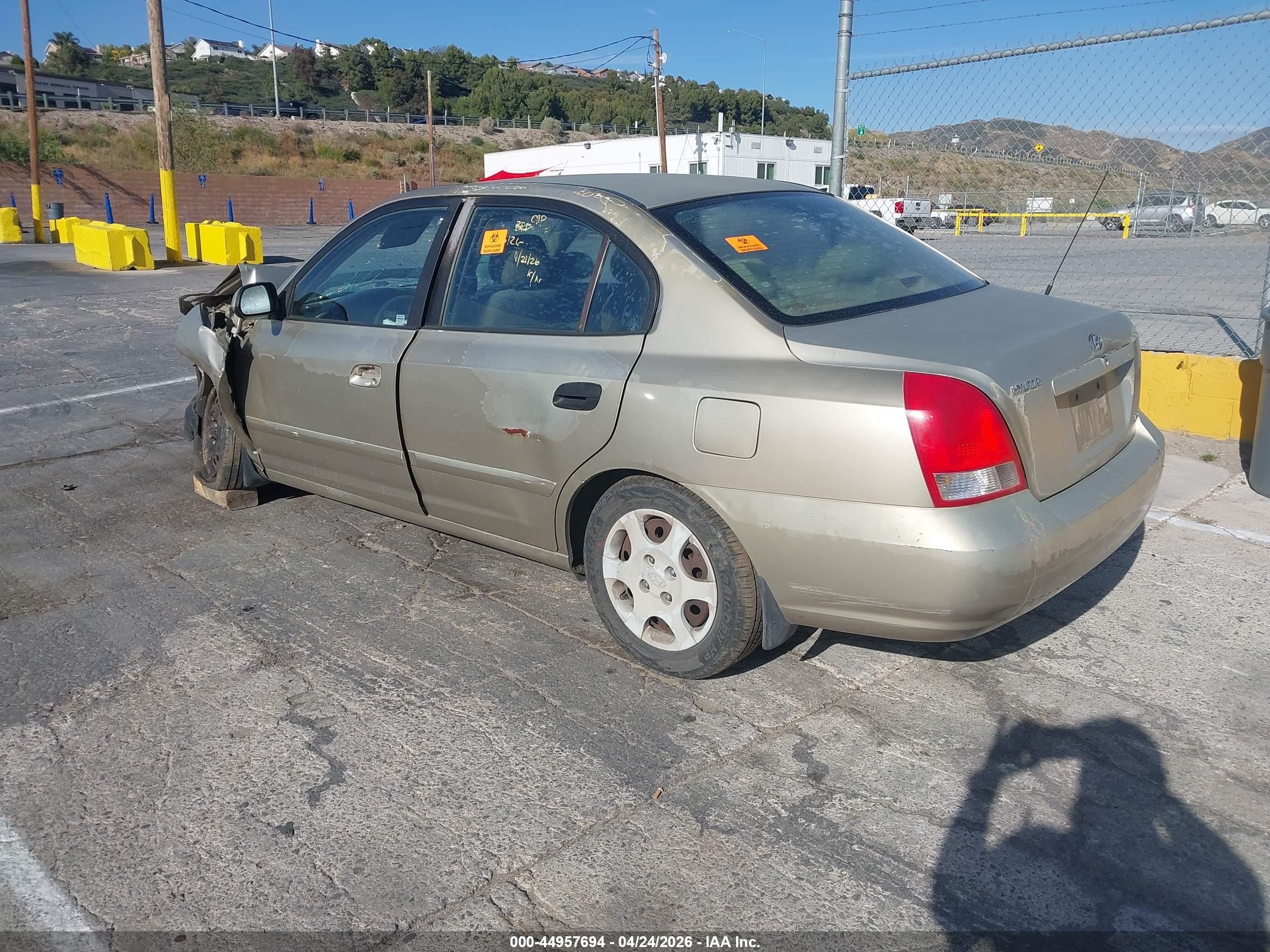 2001 Hyundai Elantra Gls Champagne vin: KMHDN45D11U182349