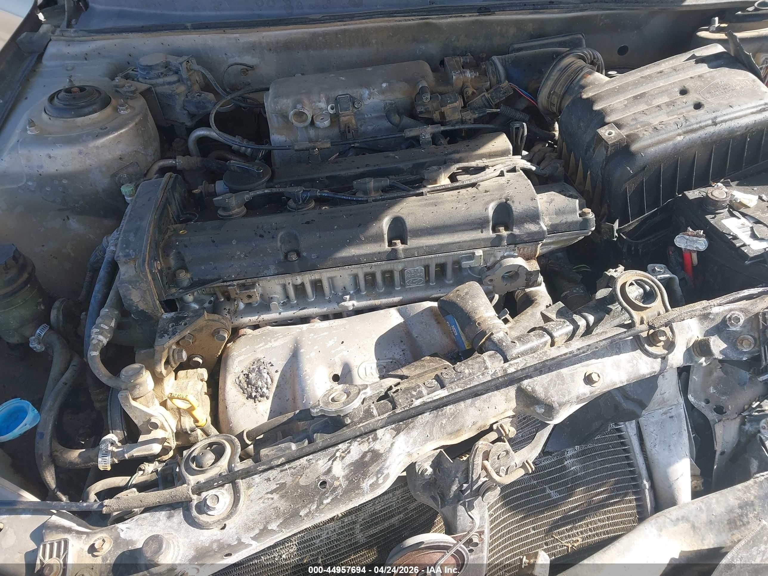 2001 Hyundai Elantra Gls Champagne vin: KMHDN45D11U182349