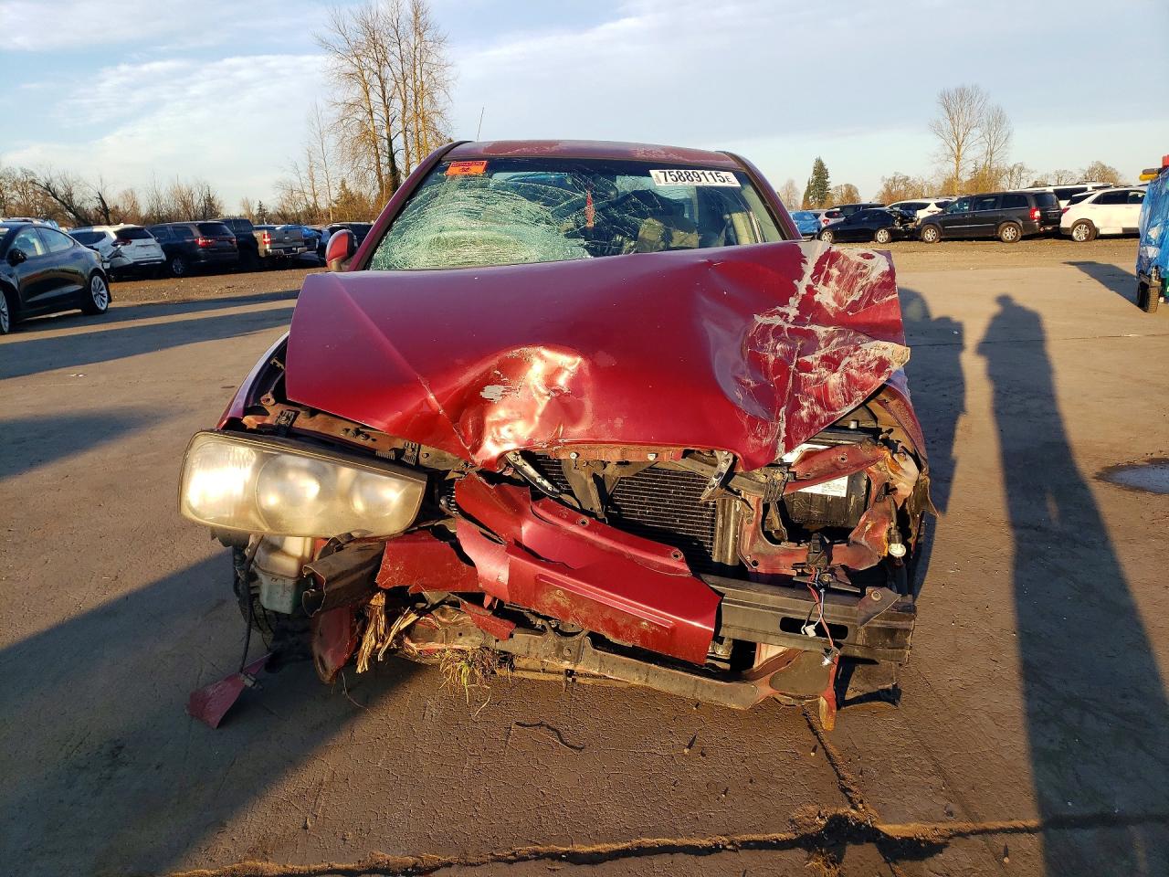 2002 Hyundai Elantra Red vin: KMHDN45D12U440886