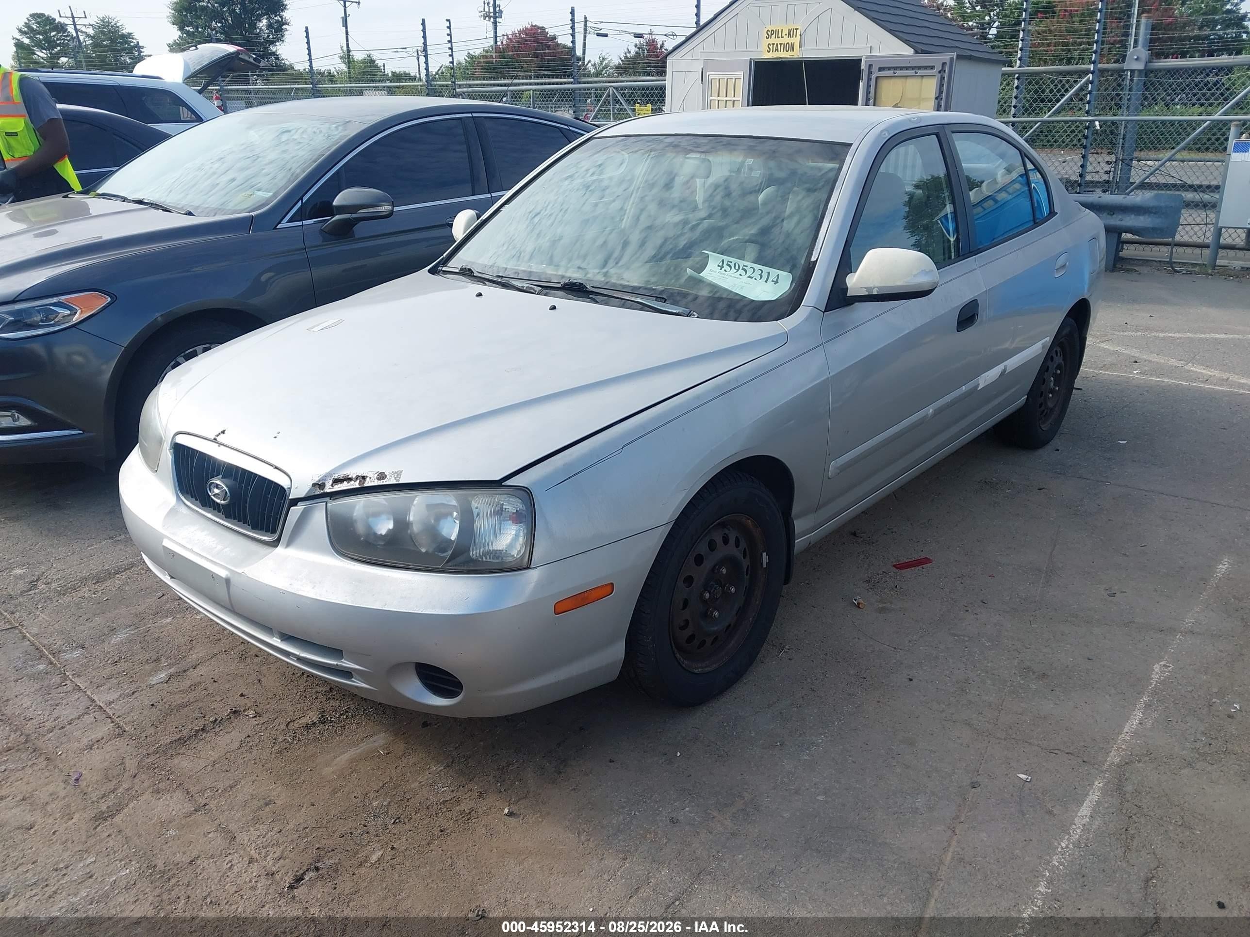 2002 Hyundai Elantra Gls Gray vin: KMHDN45D12U447403