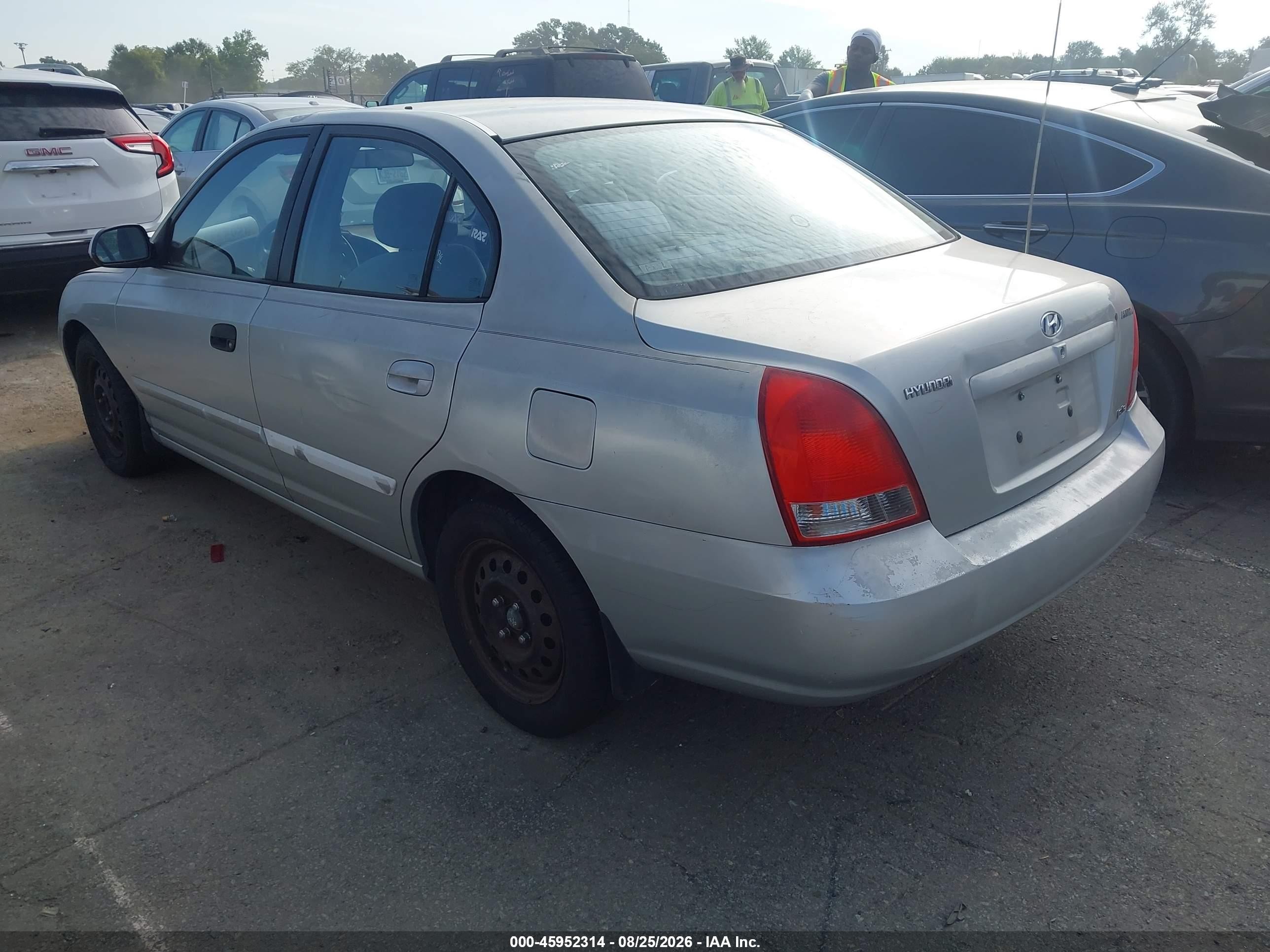 2002 Hyundai Elantra Gls Gray vin: KMHDN45D12U447403