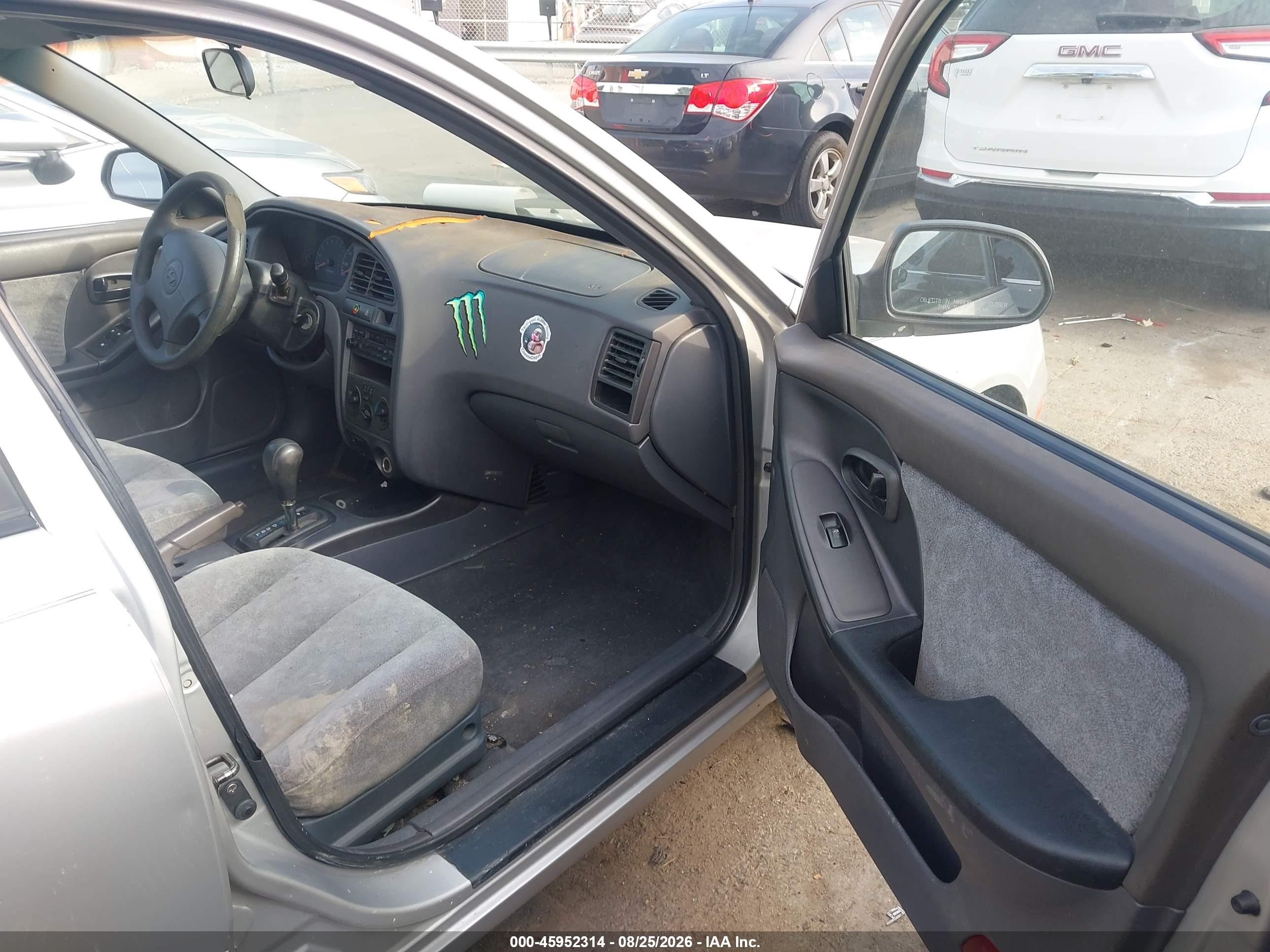 2002 Hyundai Elantra Gls Gray vin: KMHDN45D12U447403