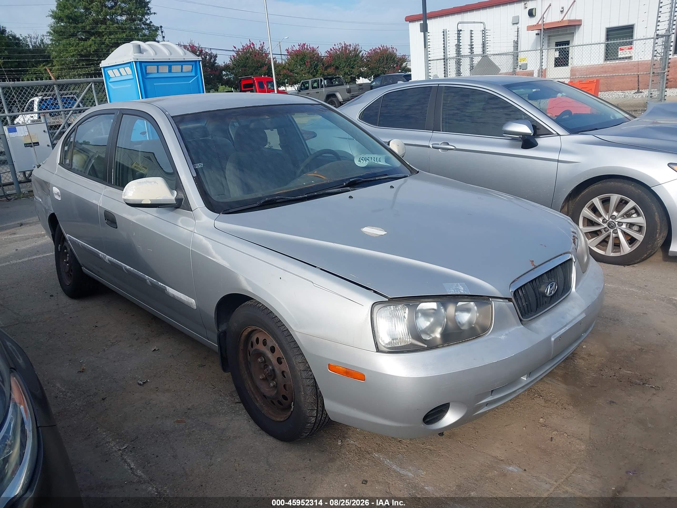 2002 Hyundai Elantra Gls Gray vin: KMHDN45D12U447403