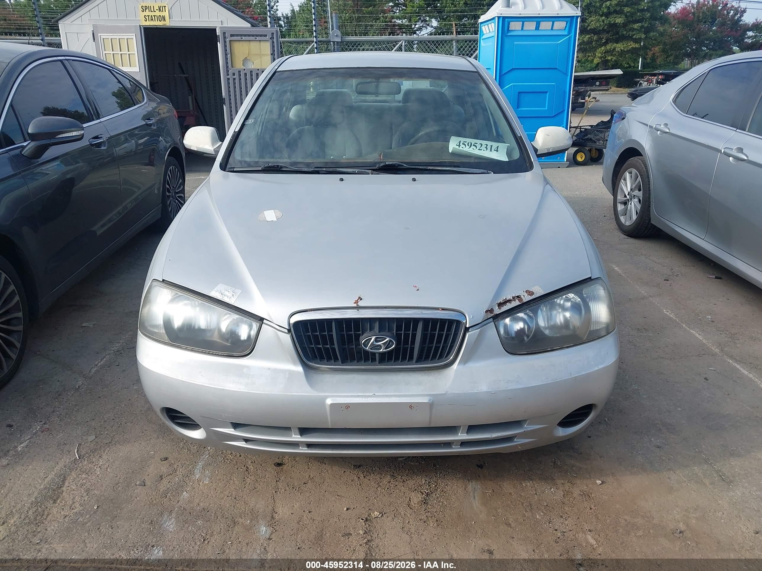 2002 Hyundai Elantra Gls Gray vin: KMHDN45D12U447403