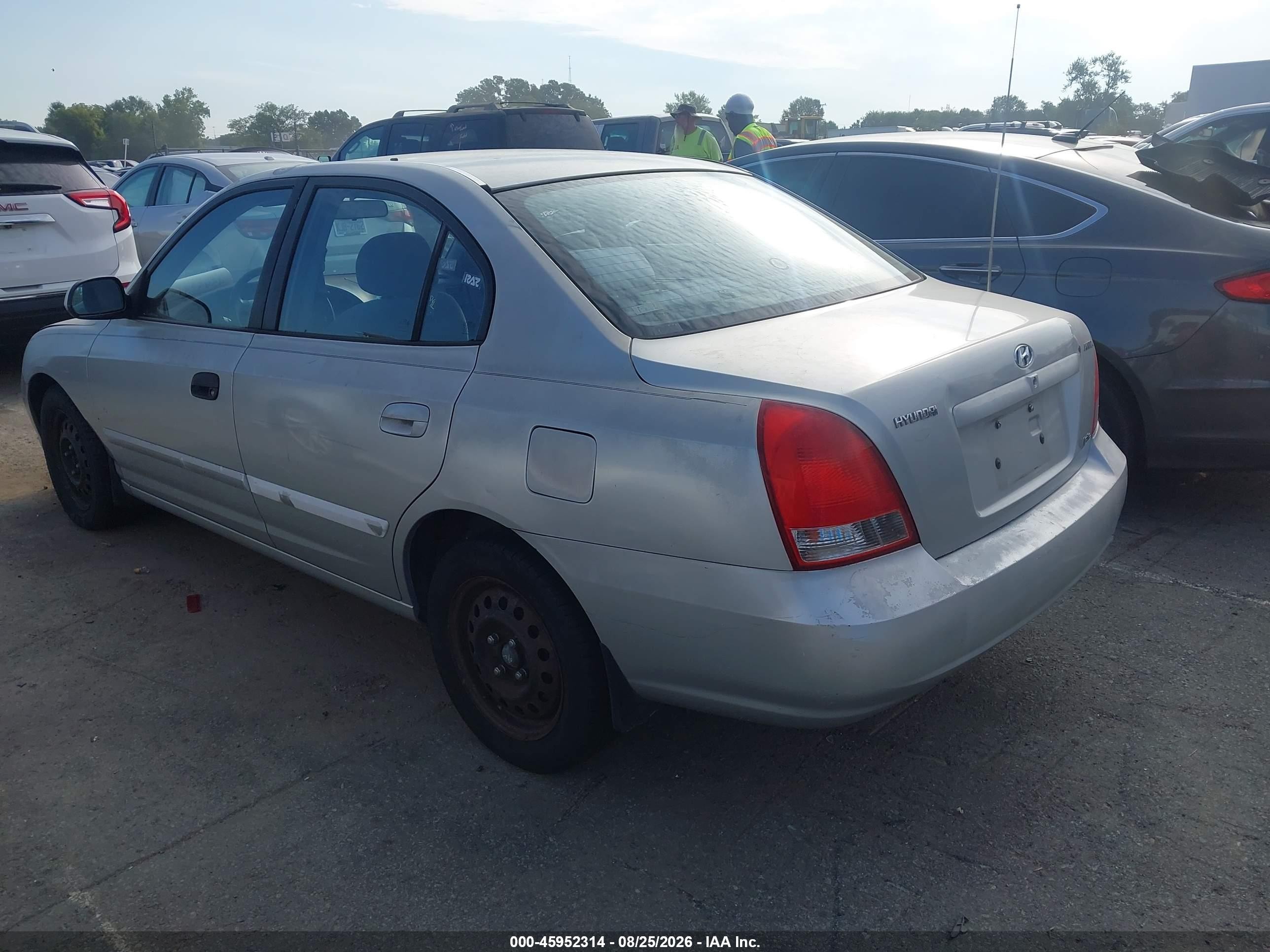2002 Hyundai Elantra Gls Gray vin: KMHDN45D12U447403