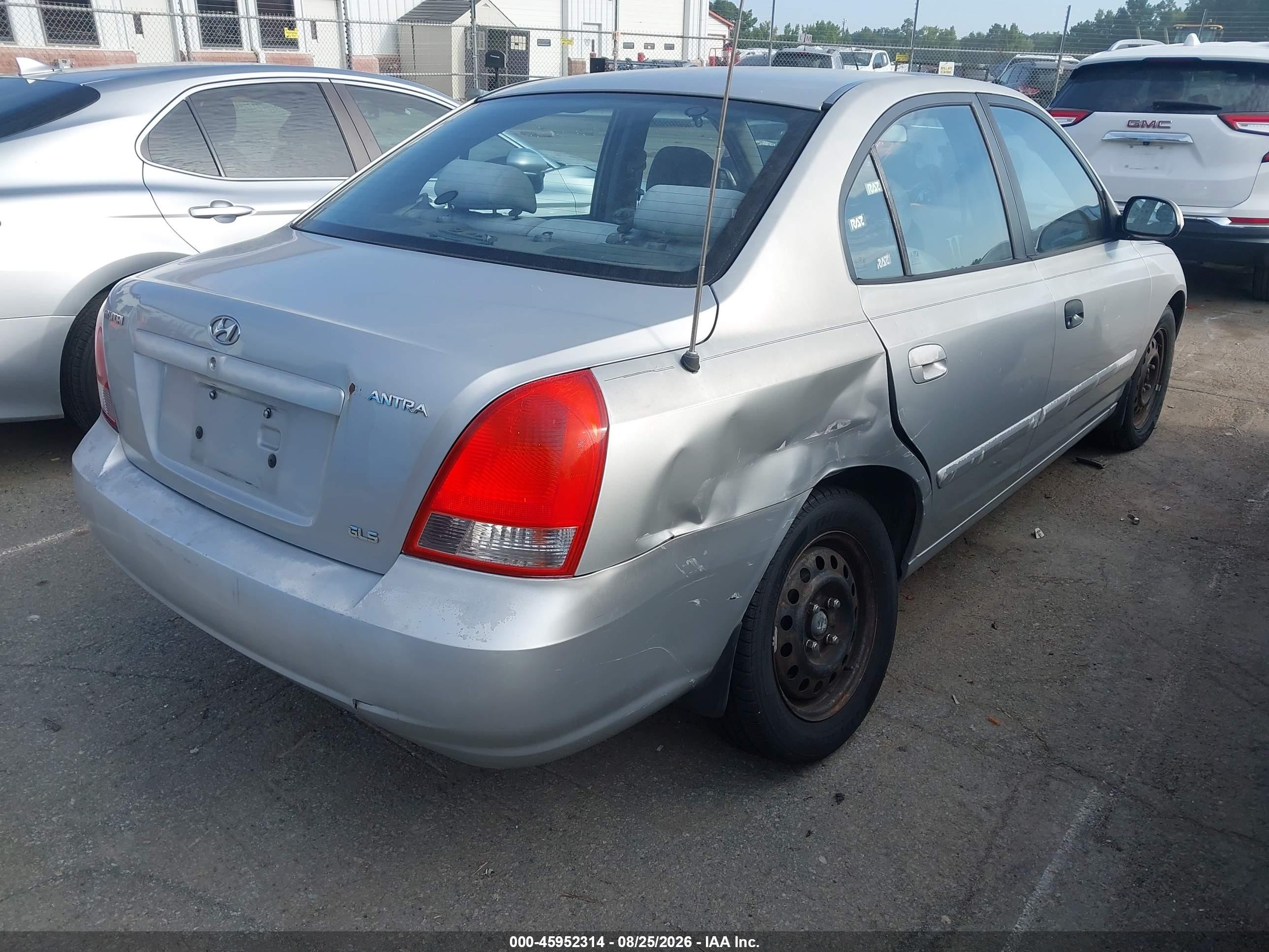 2002 Hyundai Elantra Gls Gray vin: KMHDN45D12U447403