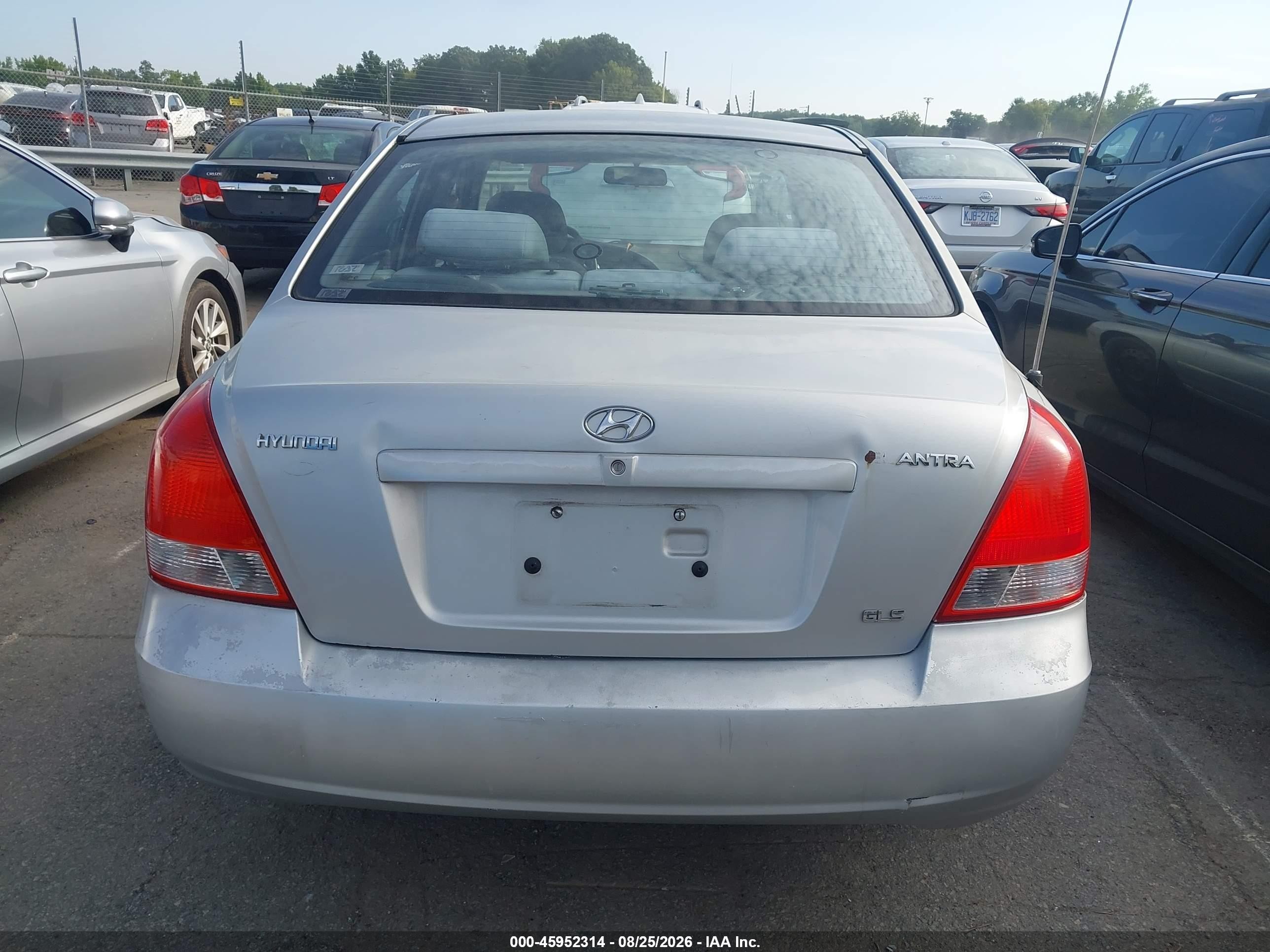 2002 Hyundai Elantra Gls Gray vin: KMHDN45D12U447403