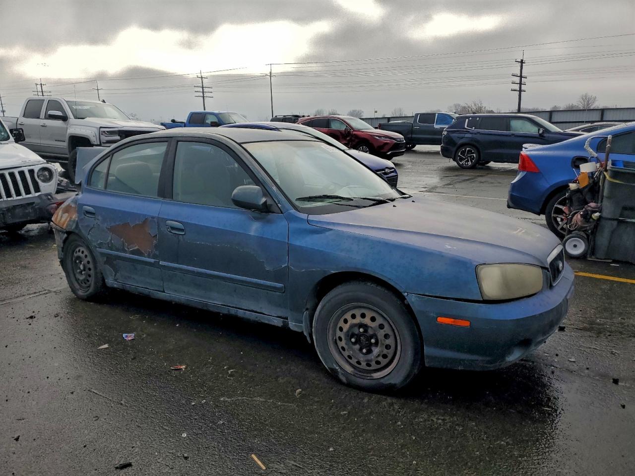 2001 Hyundai Elantra Gls Green vin: KMHDN45D21U205380