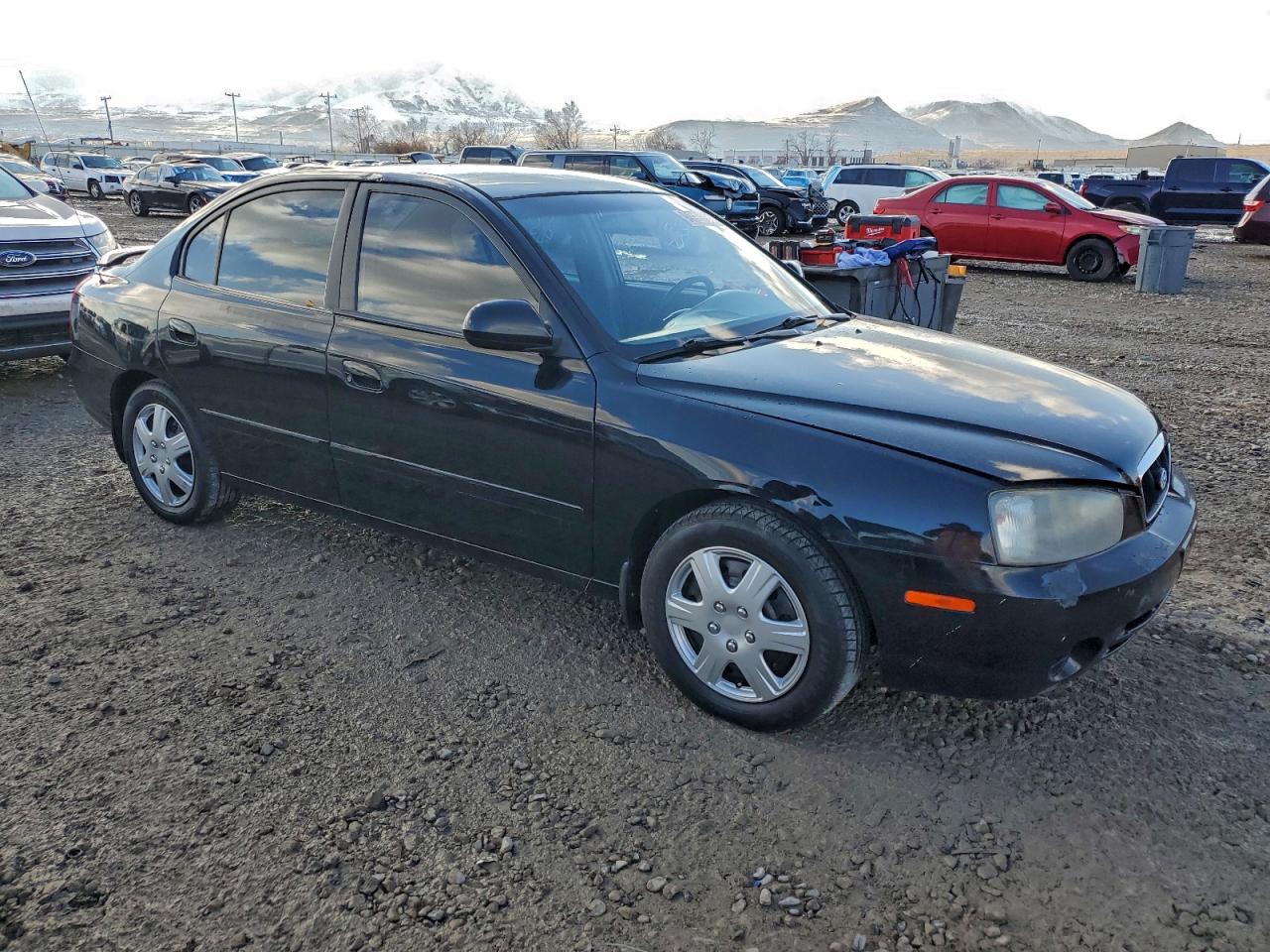 2002 Hyundai Elantra Gls Черный vin: KMHDN45D22U297284