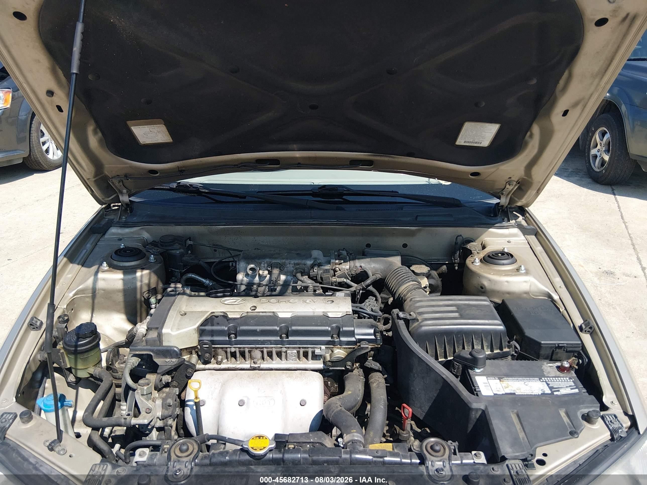 2002 Hyundai Elantra Gls Gold vin: KMHDN45D22U334088
