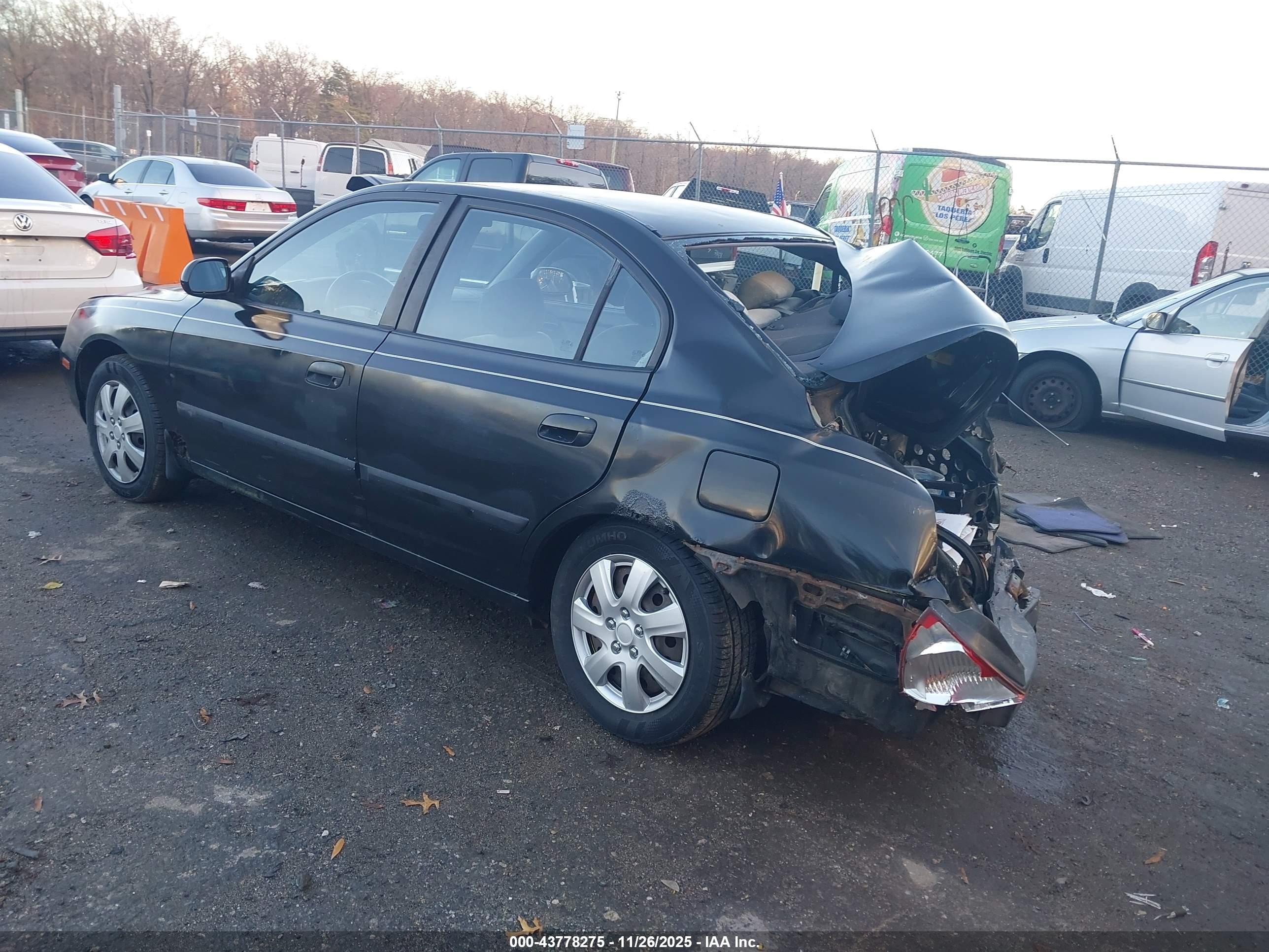 2002 Hyundai Elantra Gls Black vin: KMHDN45D22U467627