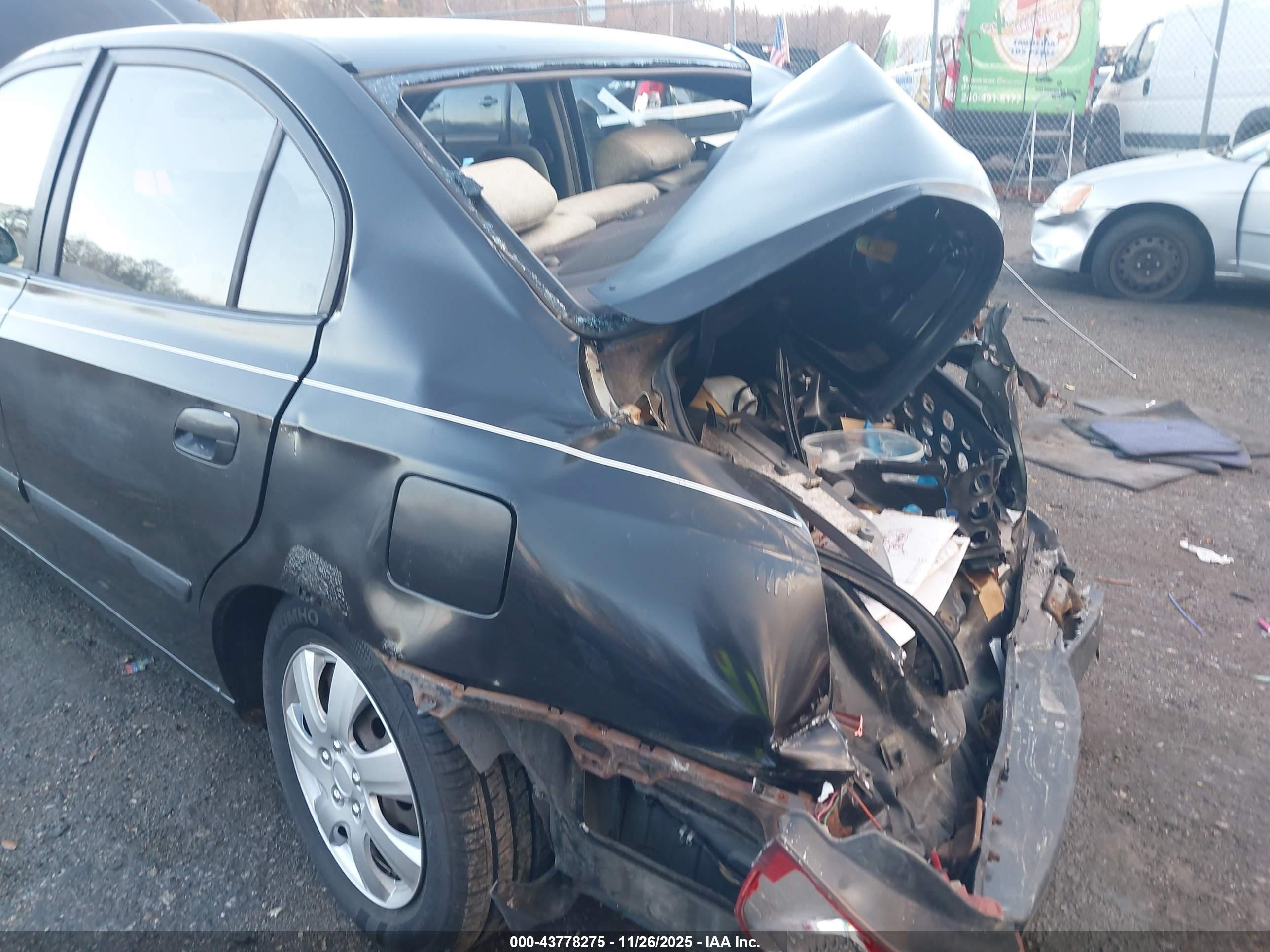 2002 Hyundai Elantra Gls Black vin: KMHDN45D22U467627