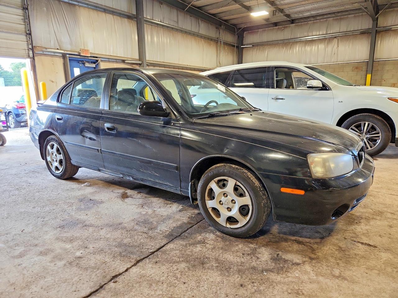 2003 Hyundai Elantra Gls Black vin: KMHDN45D23U610514