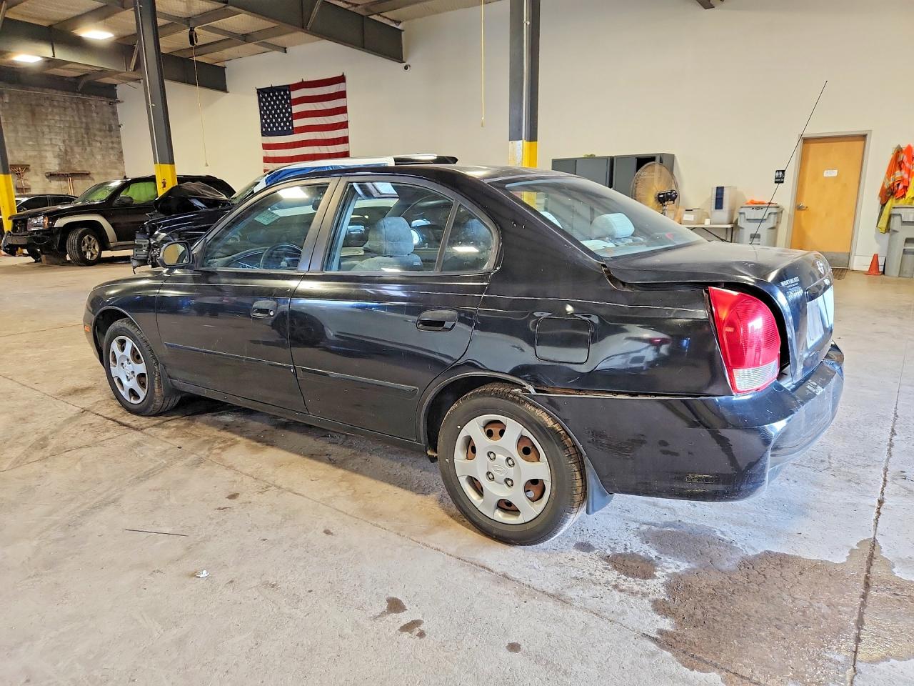 2003 Hyundai Elantra Gls Black vin: KMHDN45D23U610514