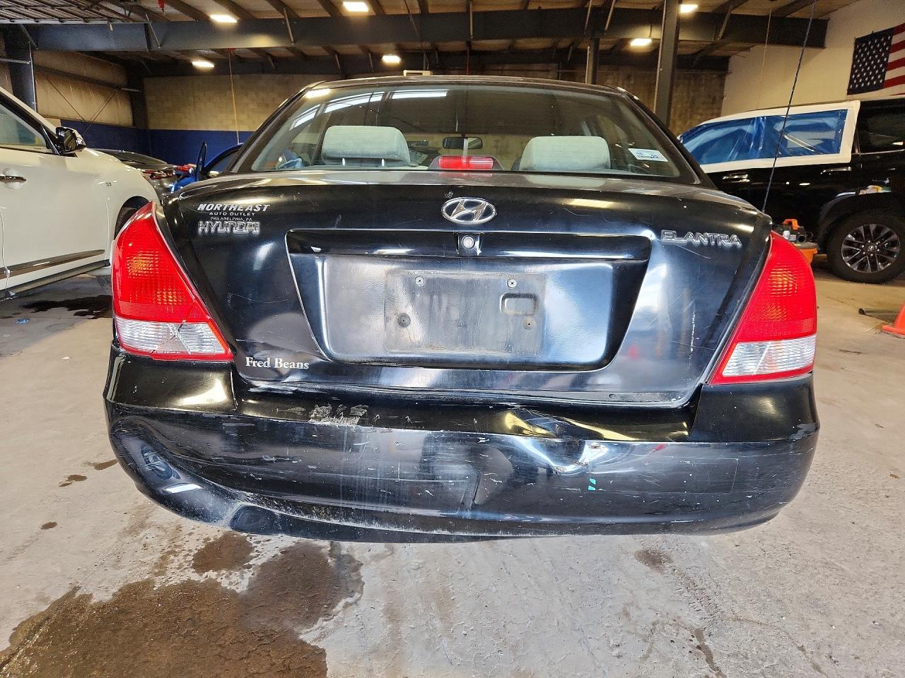 2003 Hyundai Elantra Gls Black vin: KMHDN45D23U610514