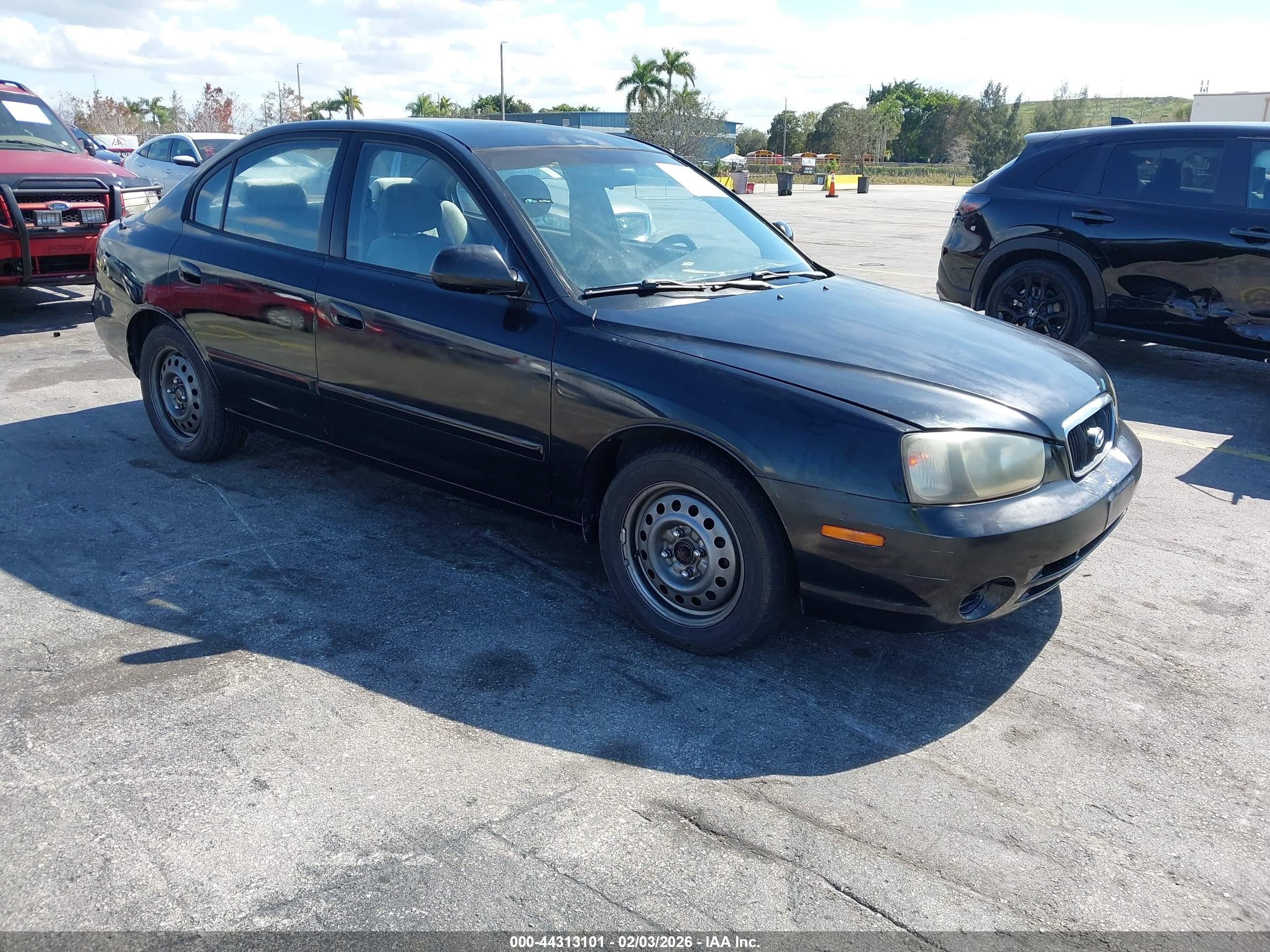 2003 Hyundai Elantra Gls/gt Black vin: KMHDN45D23U670857